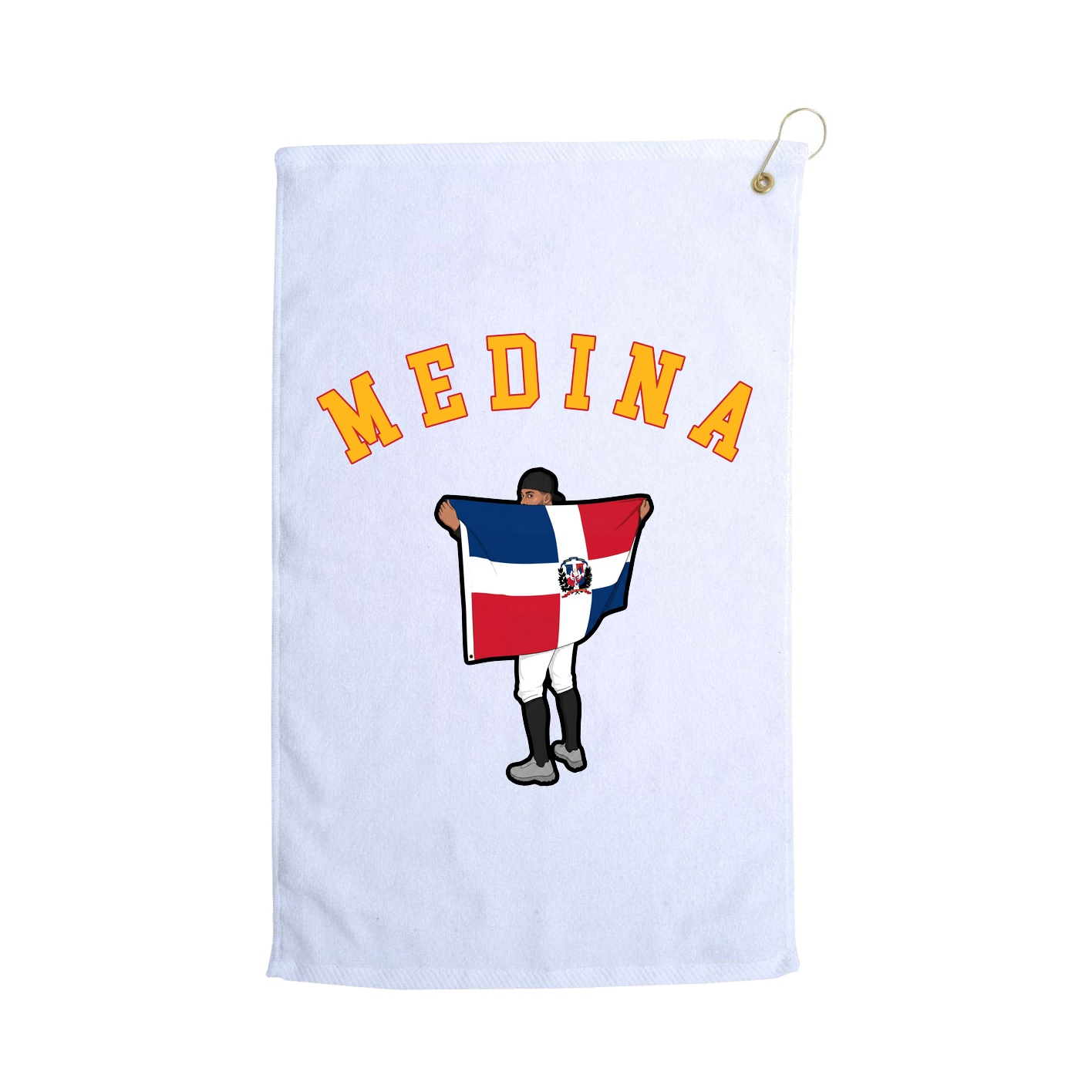 Golf Towel — Shirsey Arch in White