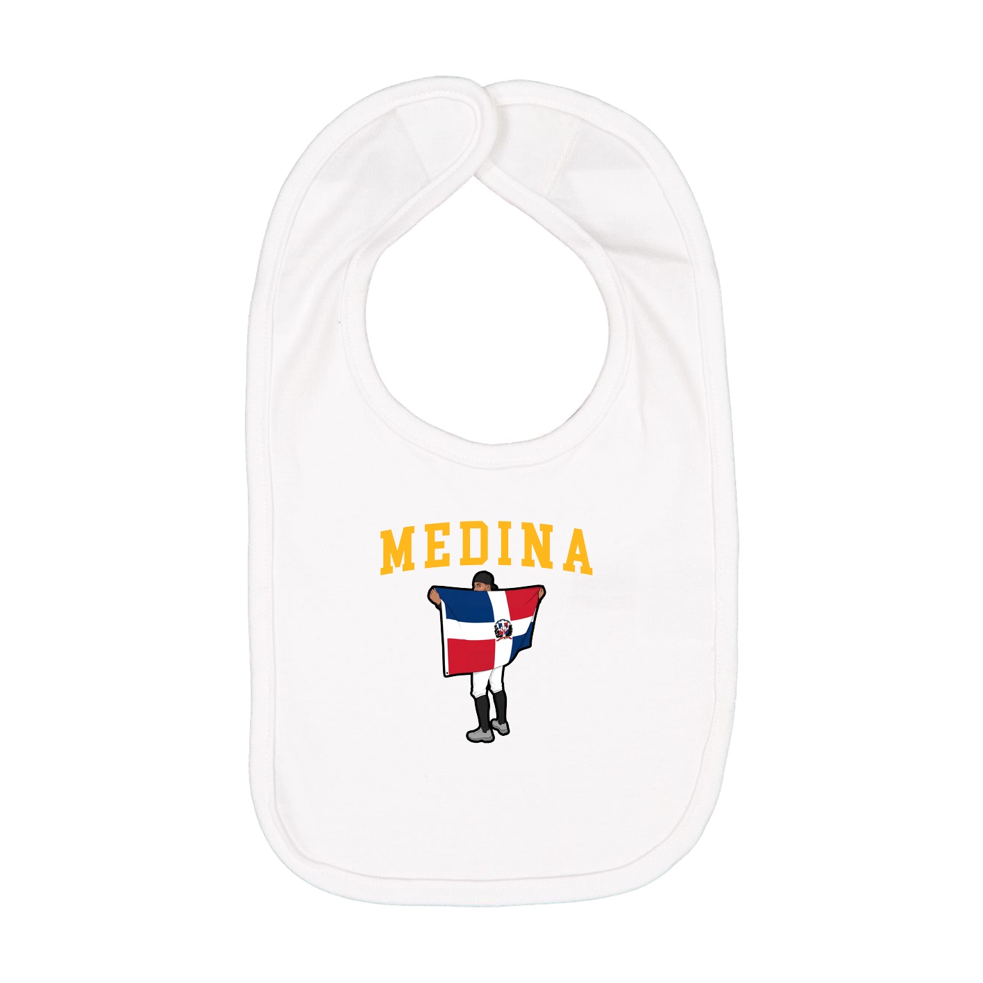 Infant Bib — Shirsey in White