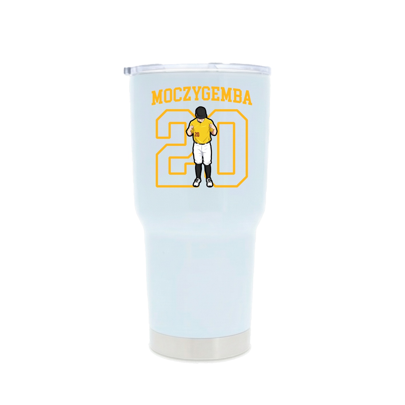 30oz Stainless Steel Tumbler — Shirsey in White