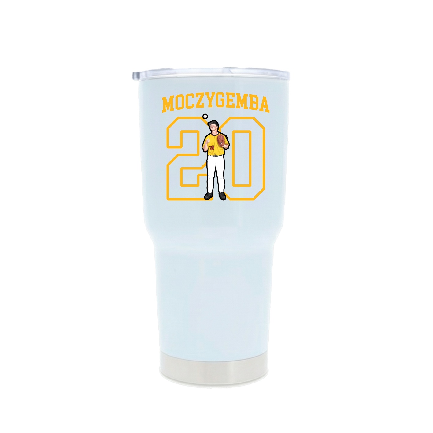 30oz Stainless Steel Tumbler — Shirsey in White