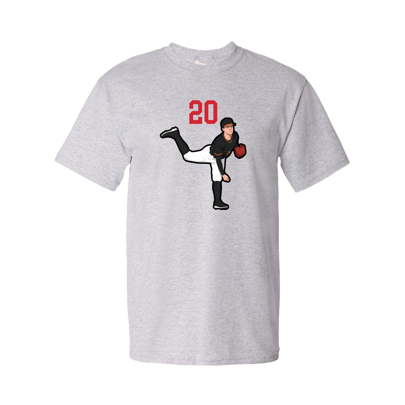 Tee — Number Top in Grey