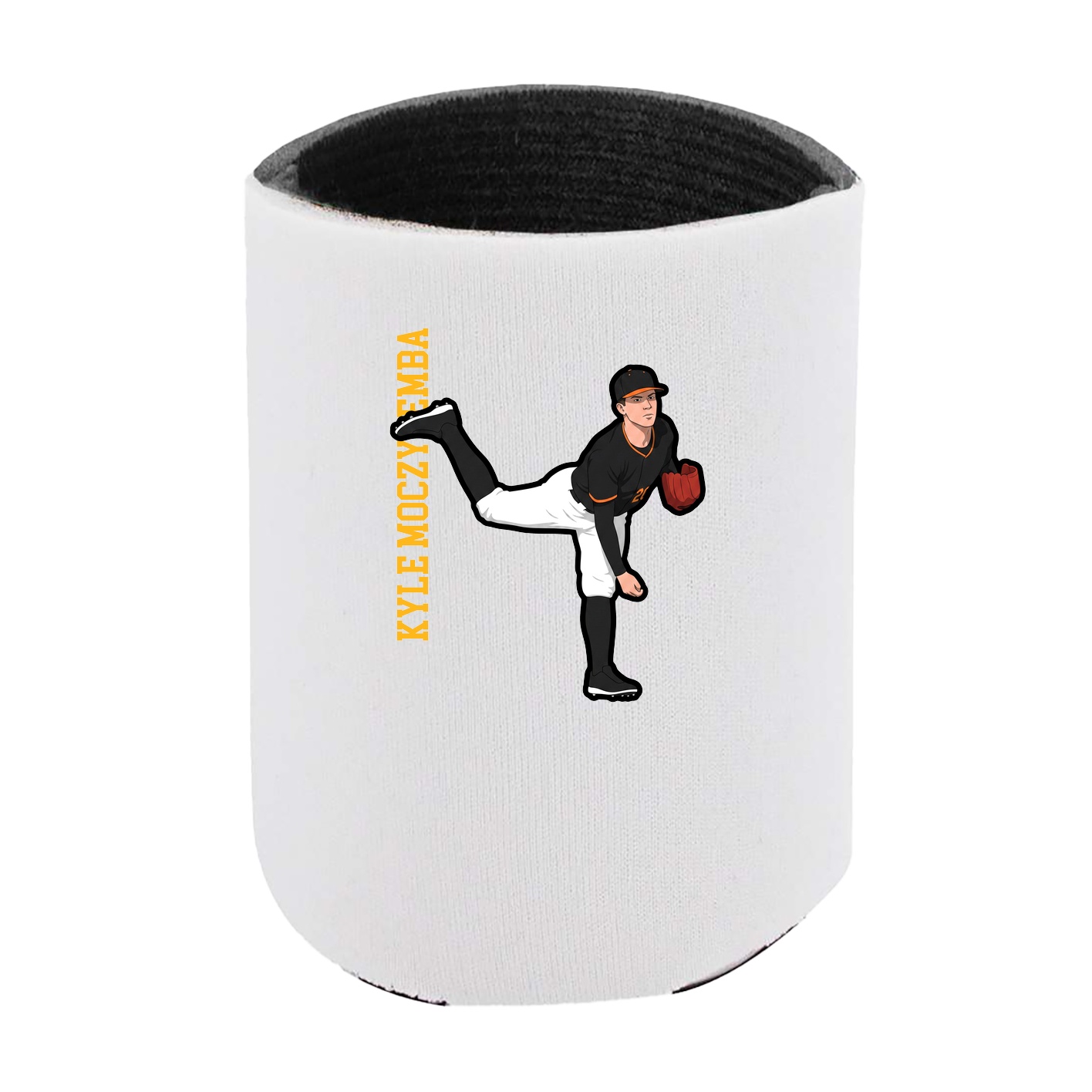 Can Holder — Name Vertical in White