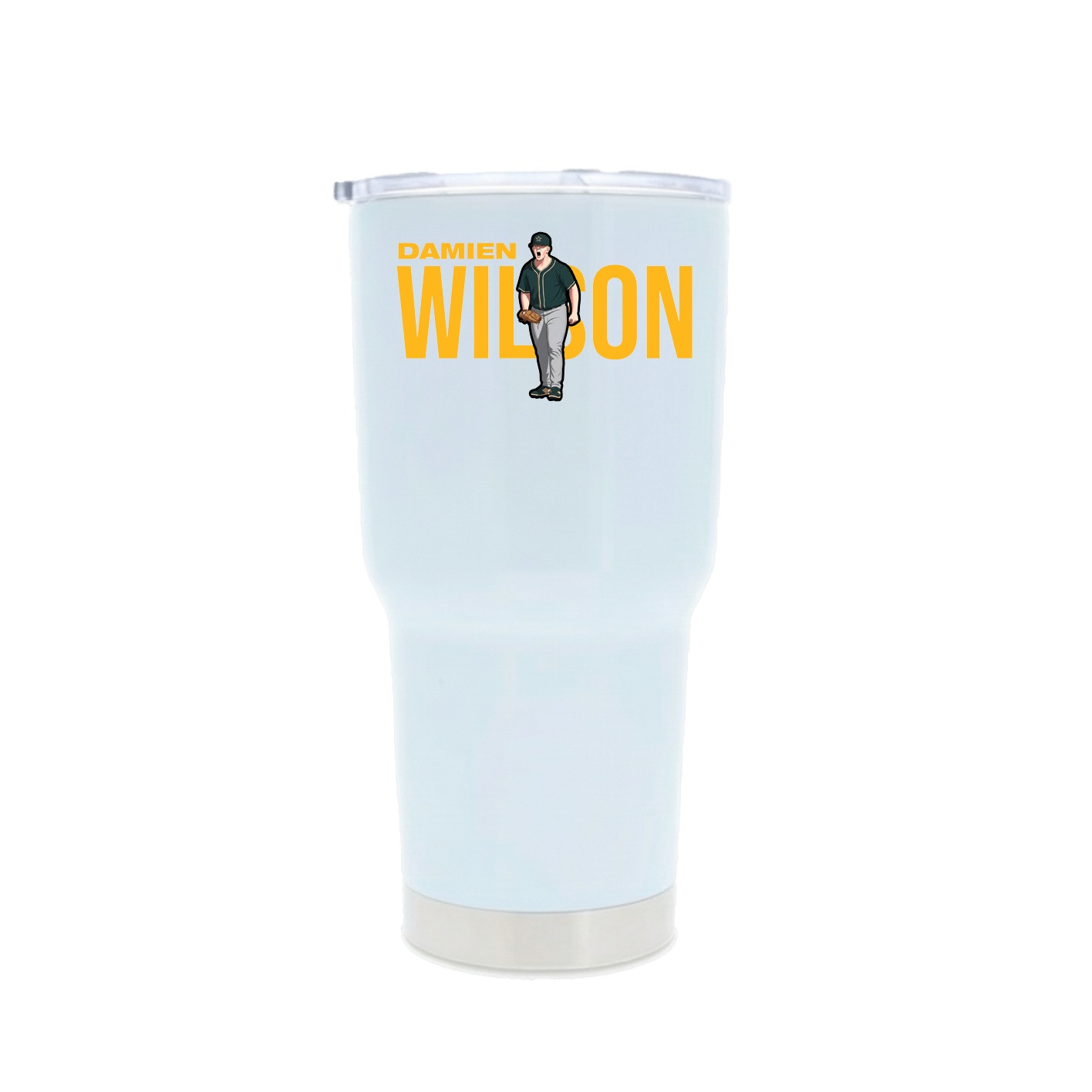 30oz Stainless Steel Tumbler — Player Name in White