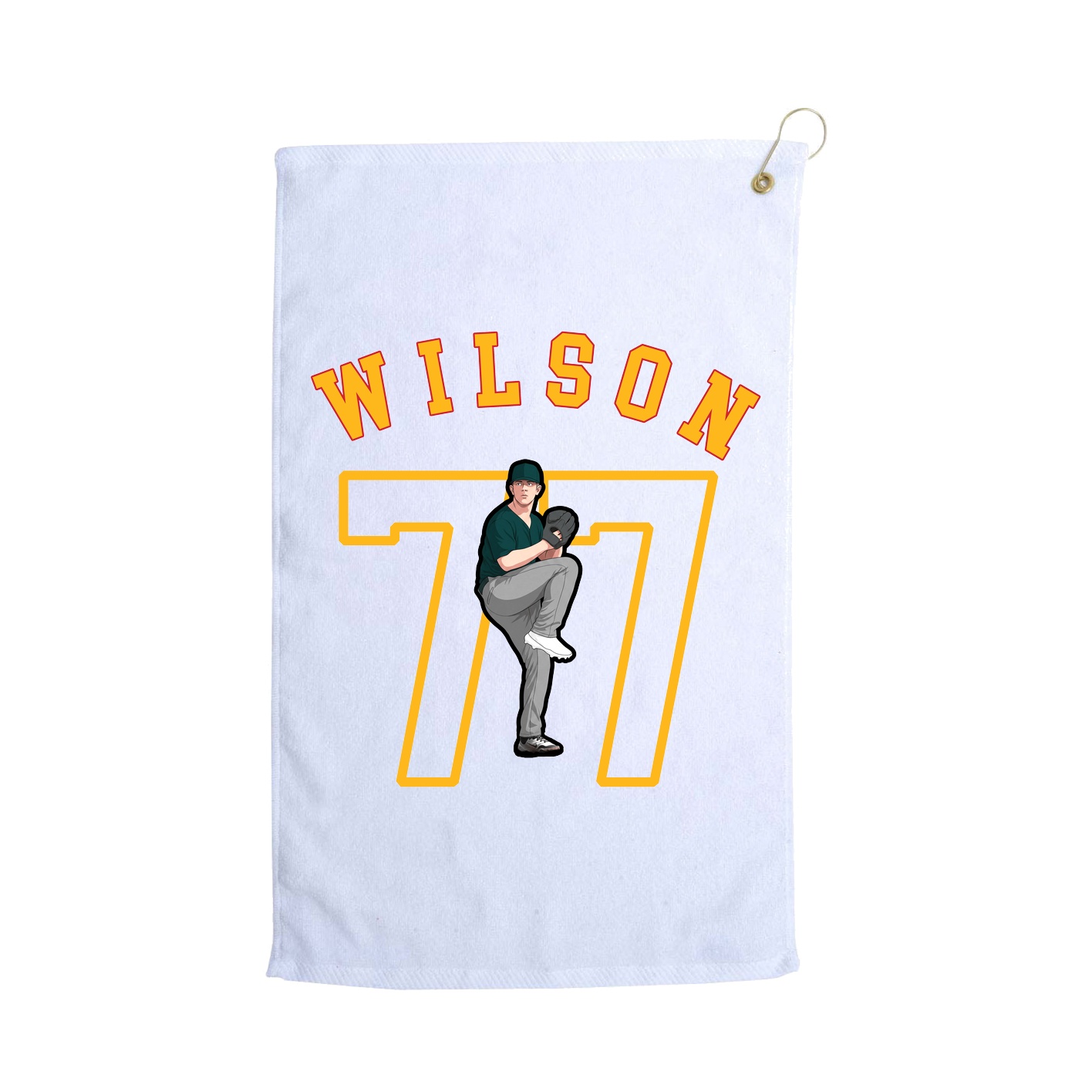 Golf Towel — Shirsey Arch in White