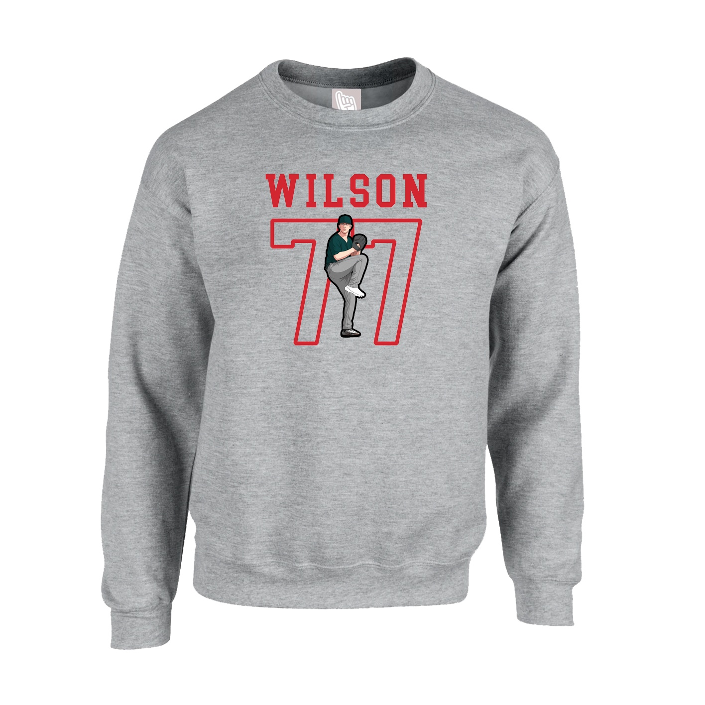 Fleece Crew — Shirsey in Grey