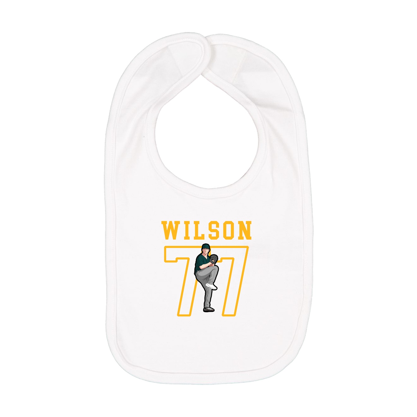 Infant Bib — Shirsey in White