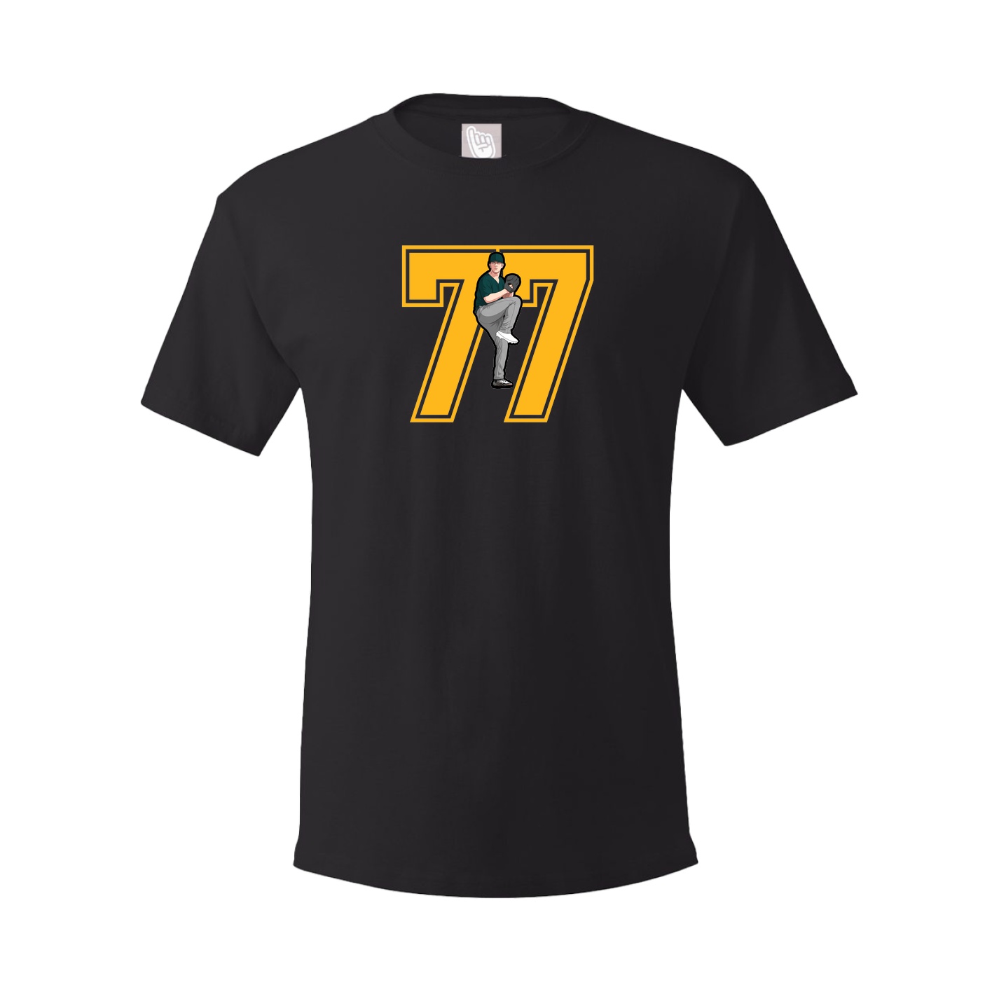 Youth Tee — Number in Black