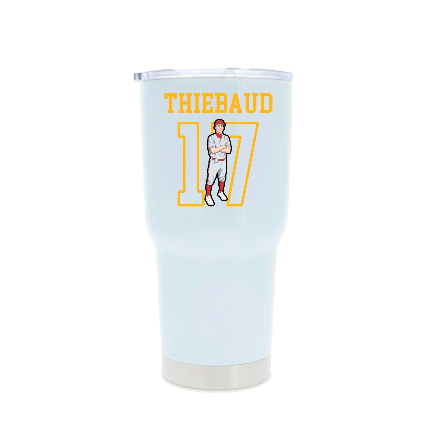 30oz Stainless Steel Tumbler — Shirsey in White