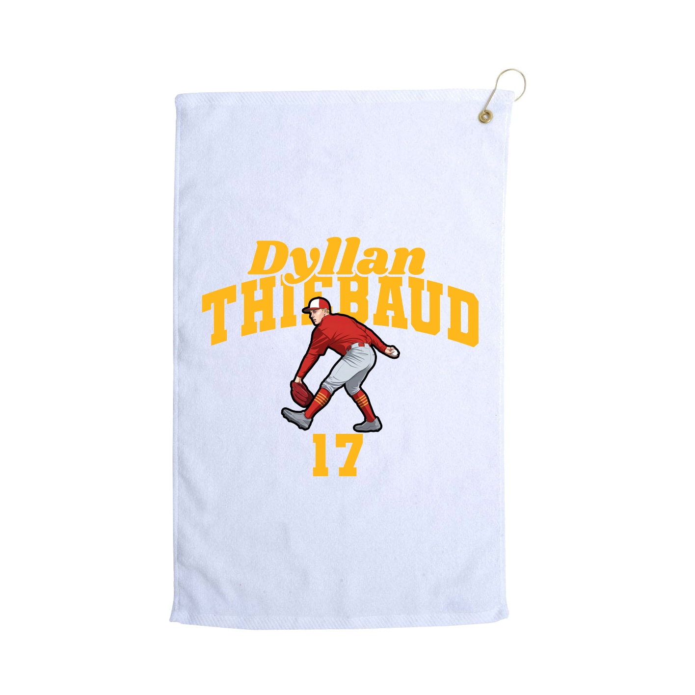 Golf Towel — Signature Arch in White
