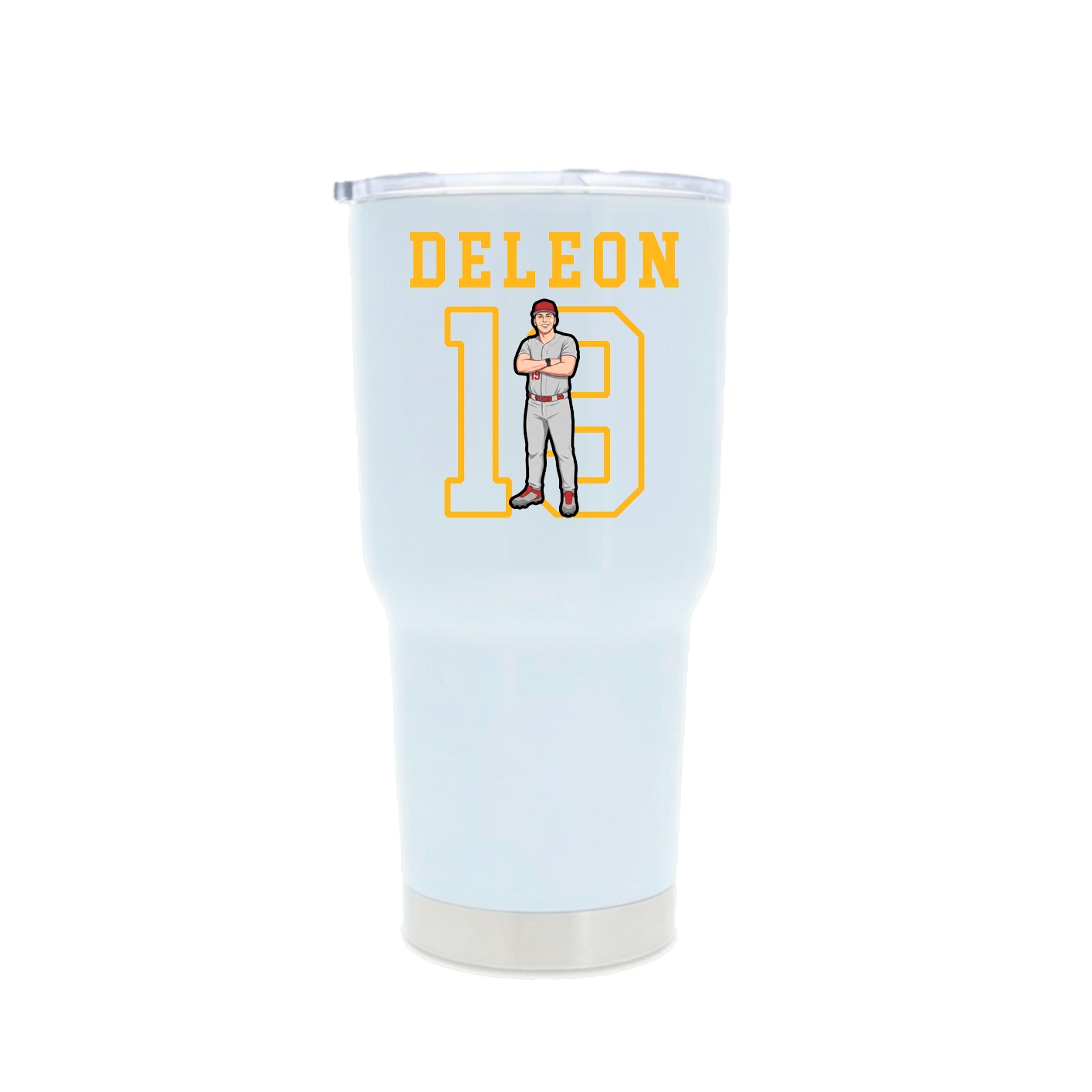 30oz Stainless Steel Tumbler — Shirsey in White