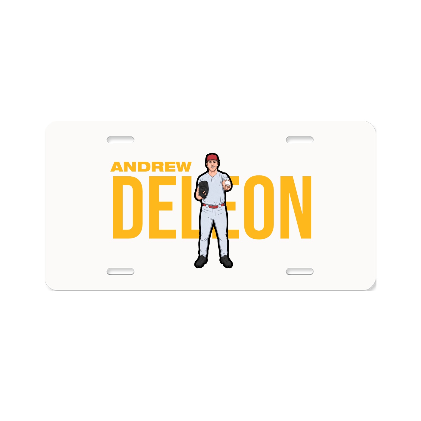 License Plate — Player Name in Classic