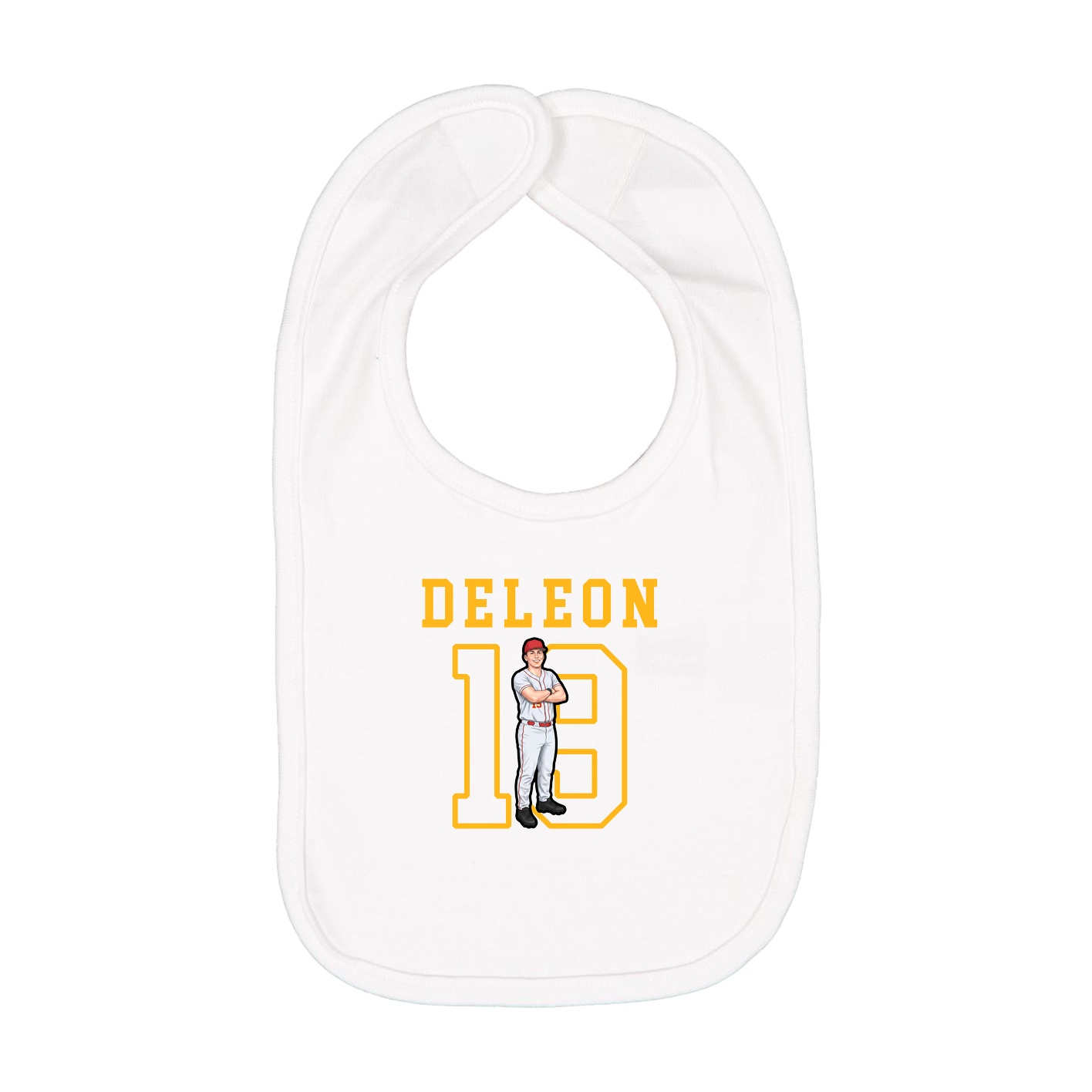 Infant Bib — Shirsey in White
