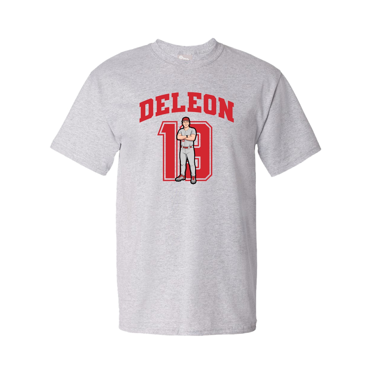 Youth Tee — Number in Grey