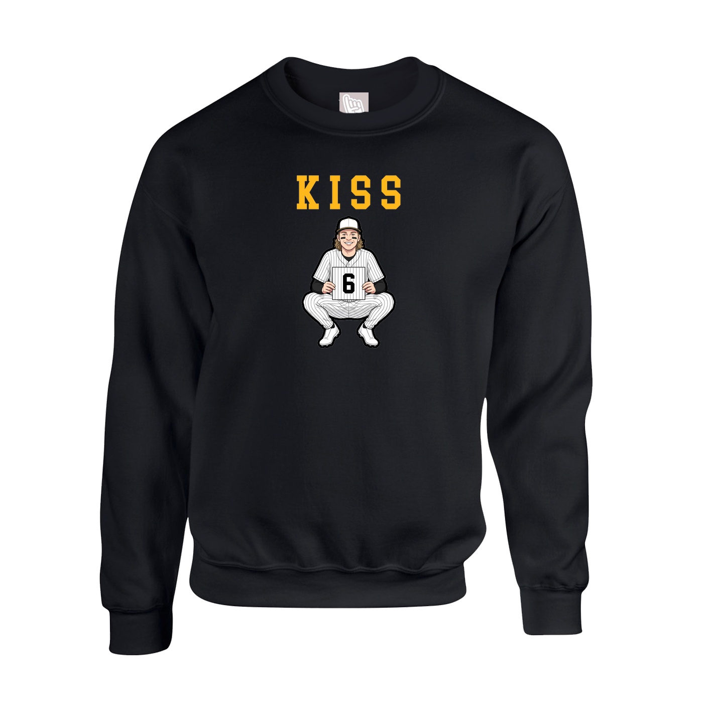 Fleece Crew — Shirsey in Black