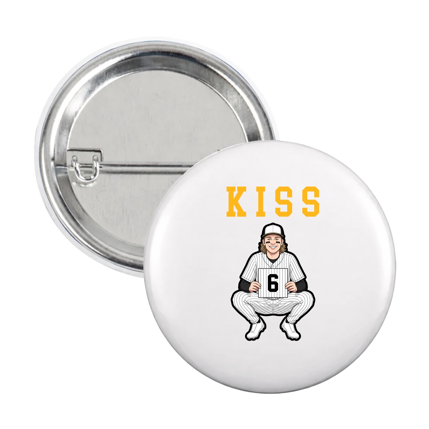 Game Day Button — Shirsey in White
