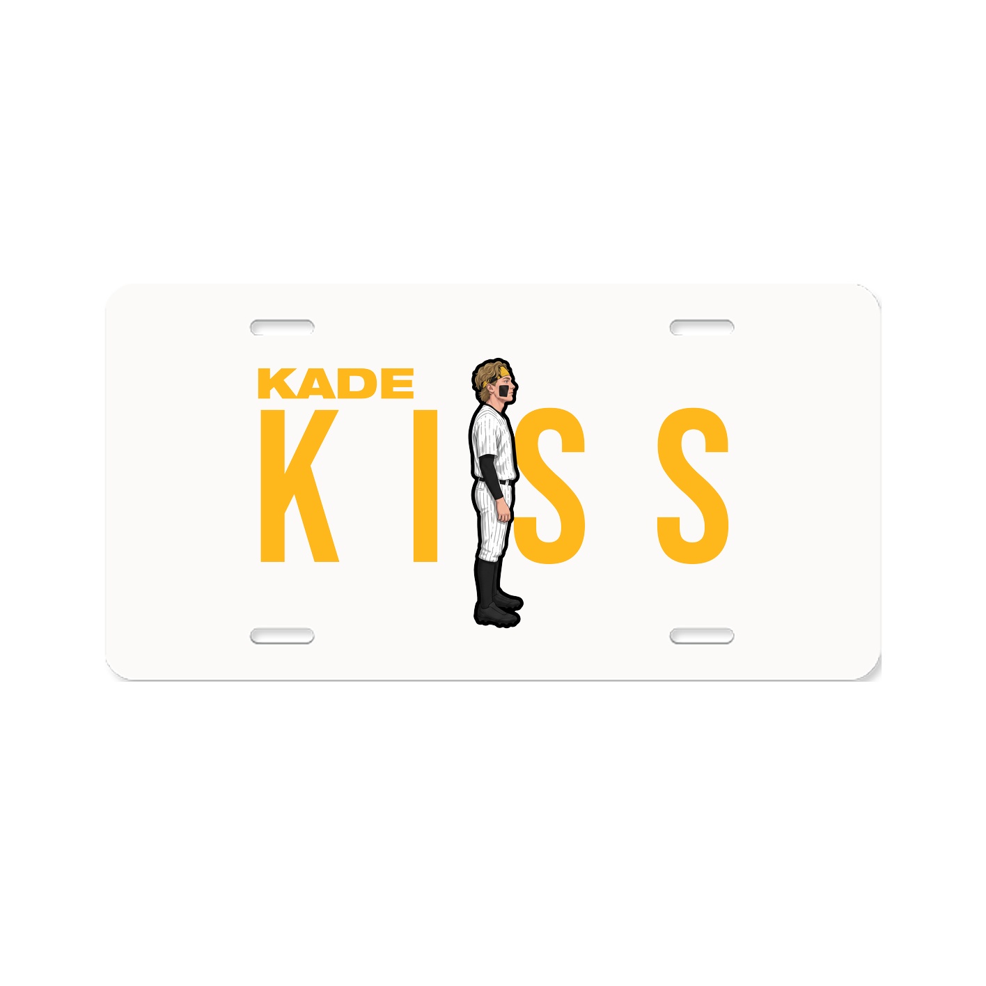 License Plate — Player Name in Classic