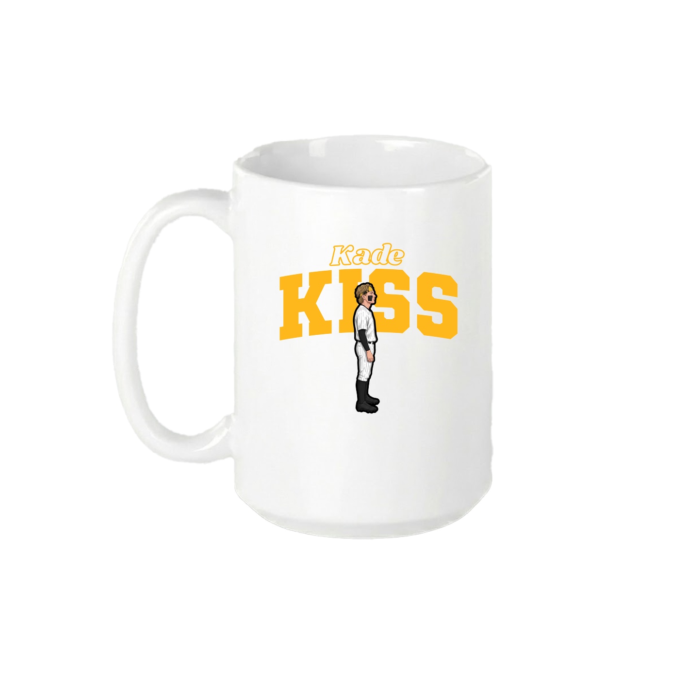 15oz Coffee Mug — Name Arch in White