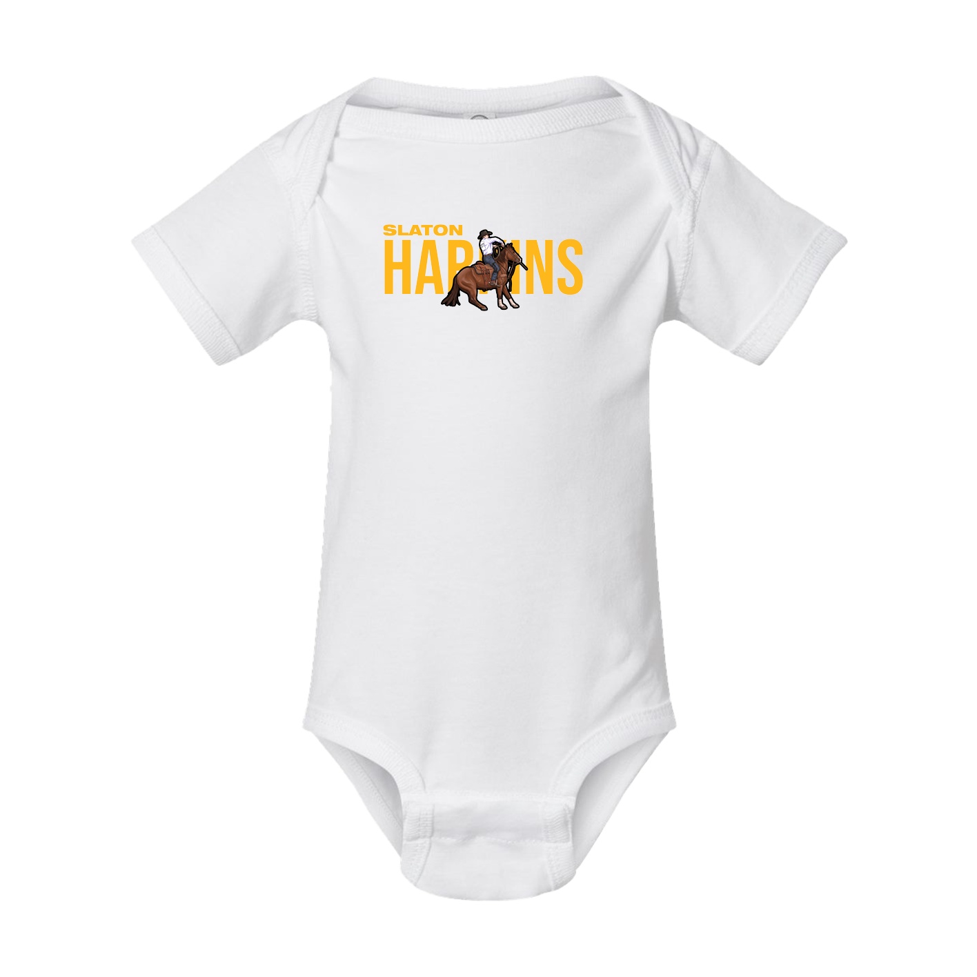 Baby Onesie — Player Name in White