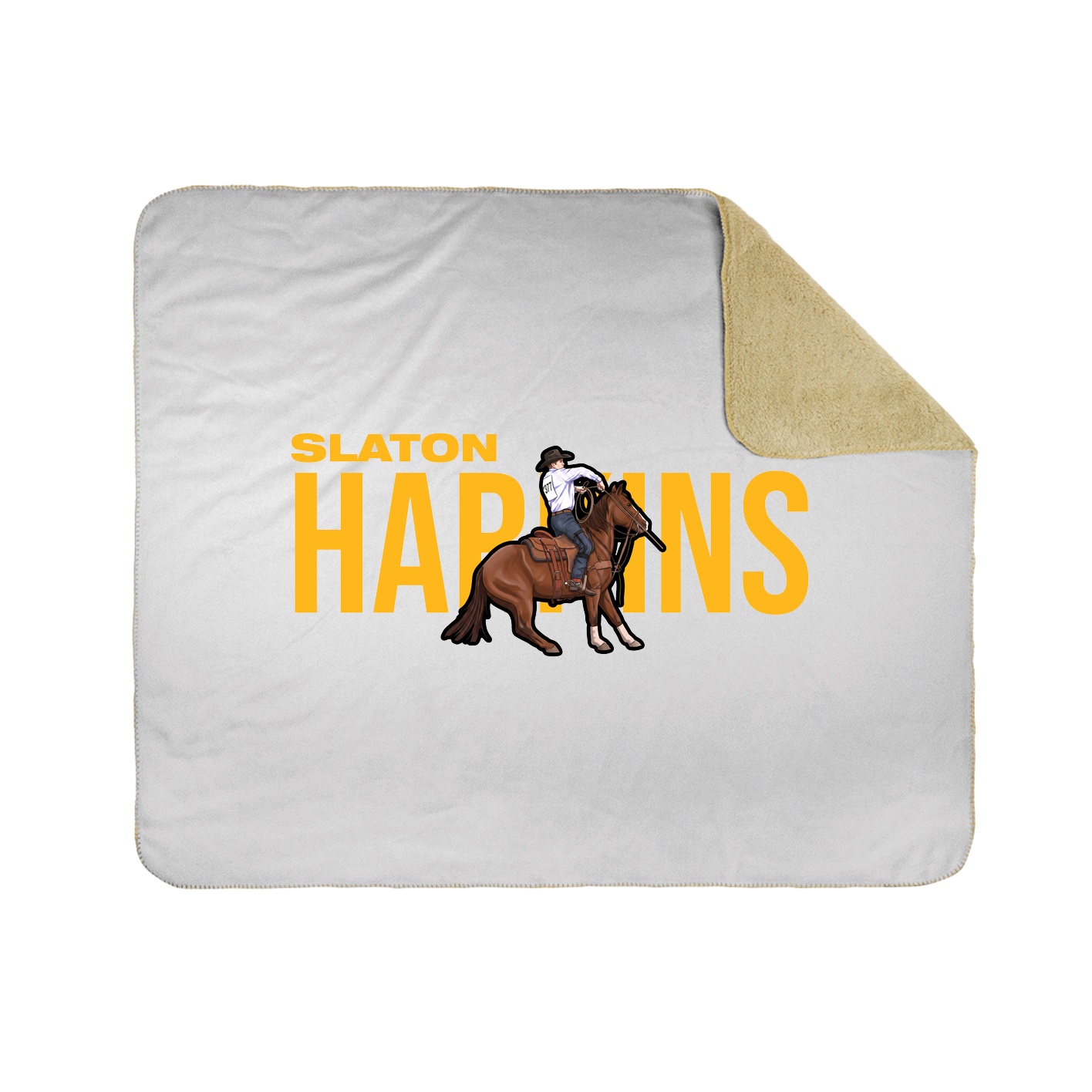 Throw Blanket — Player Name in White