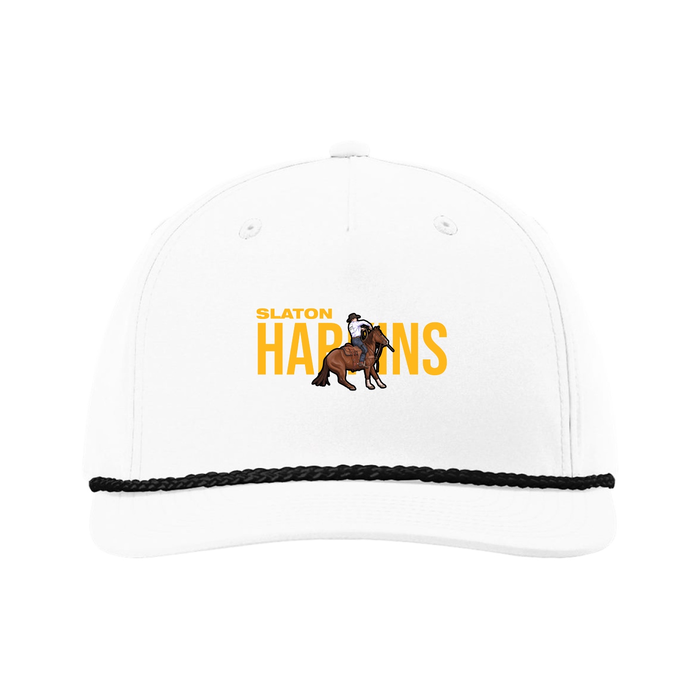 Five-Panel Classic Rope Cap — Player Name in White
