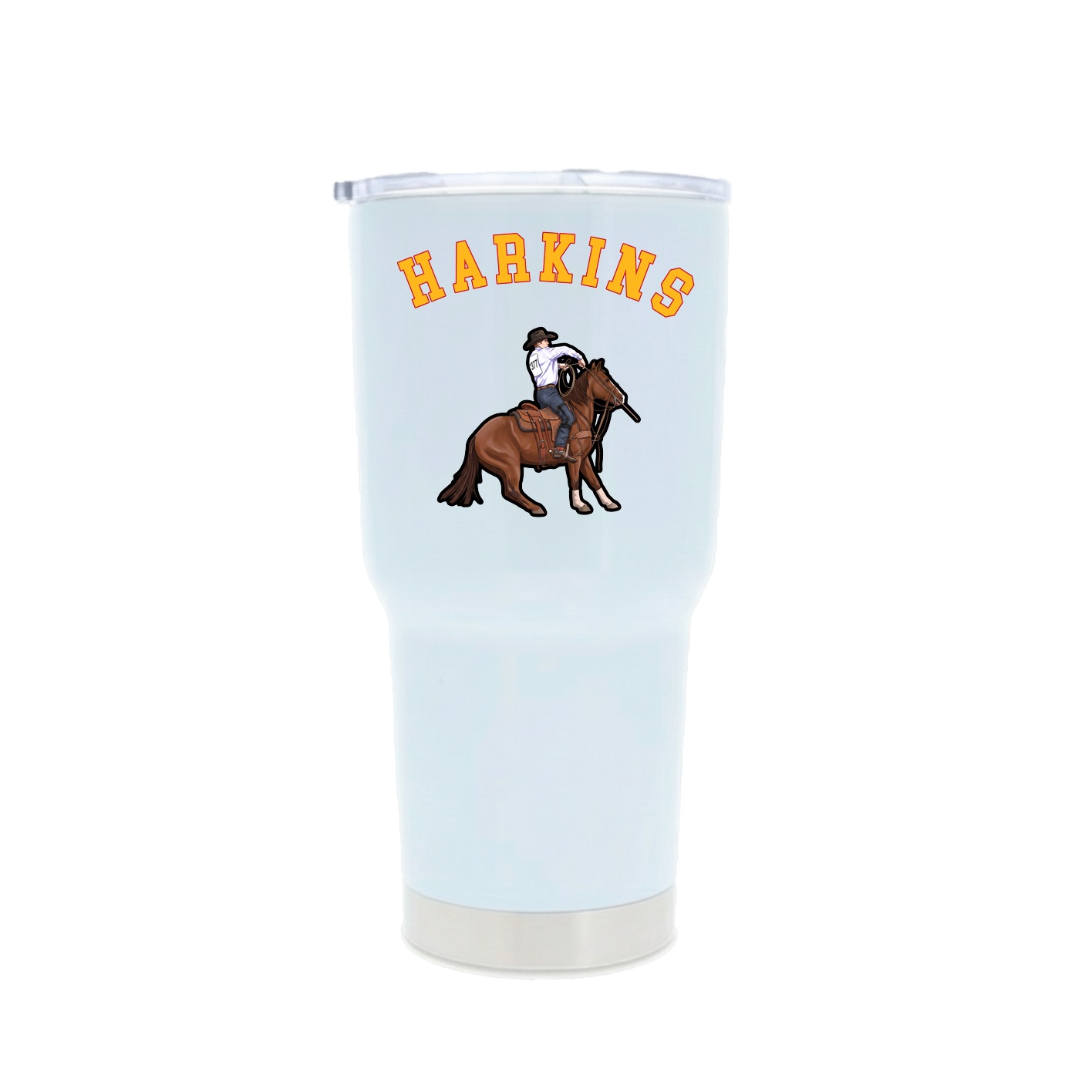 30oz Stainless Steel Tumbler — Shirsey Arch in White