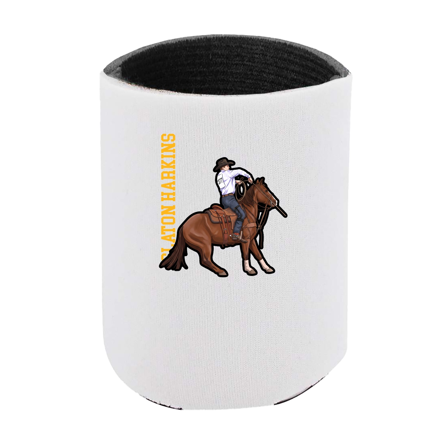 Can Holder — Name Vertical in White