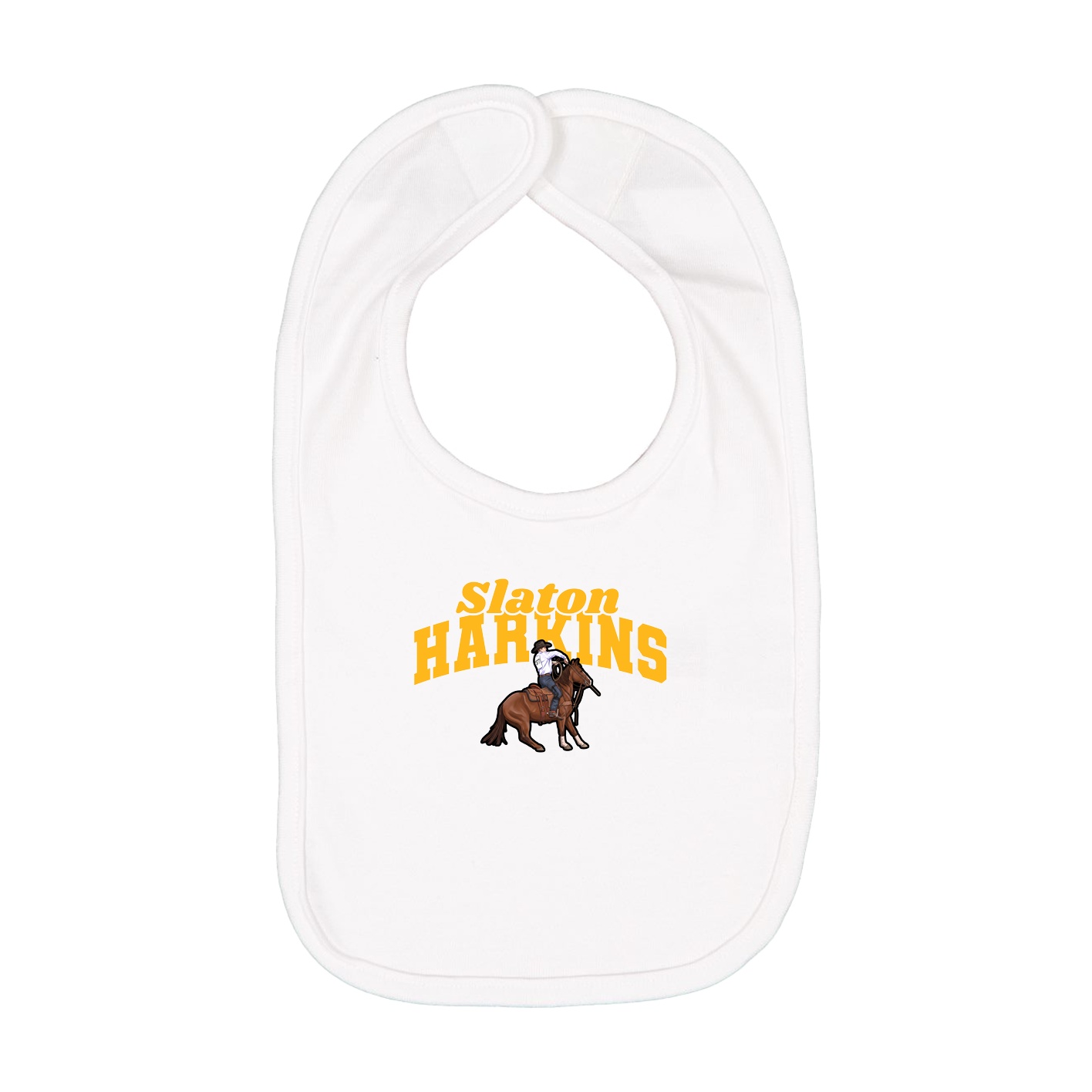 Infant Bib — Signature Arch in White