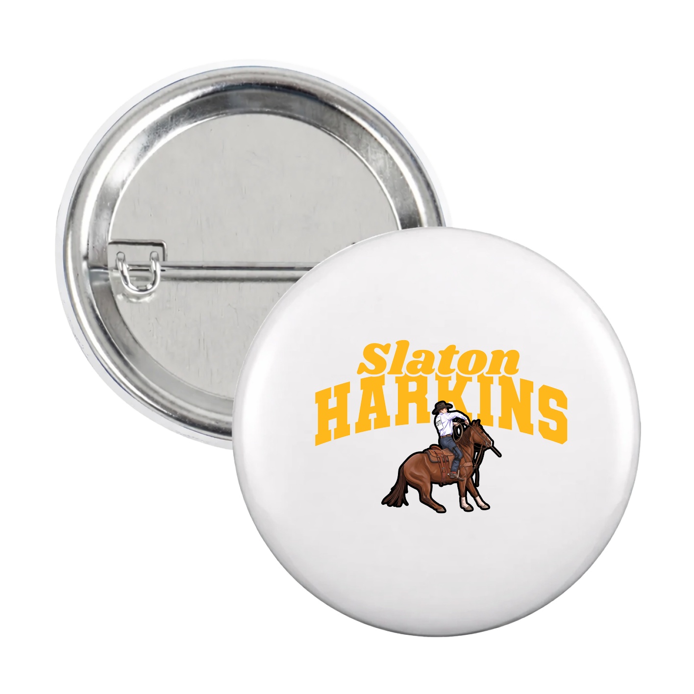 Game Day Button — Signature Arch in White