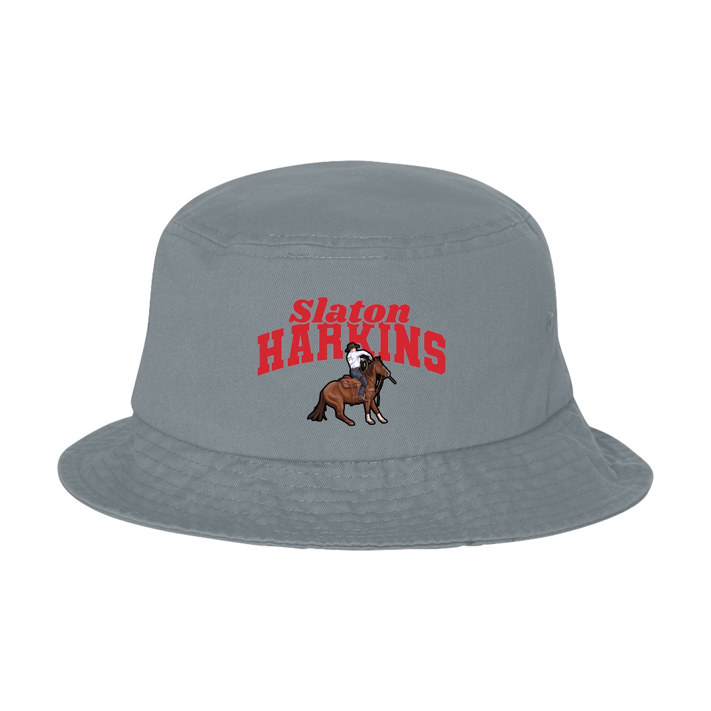 Bucket Cap — Signature Arch in Grey