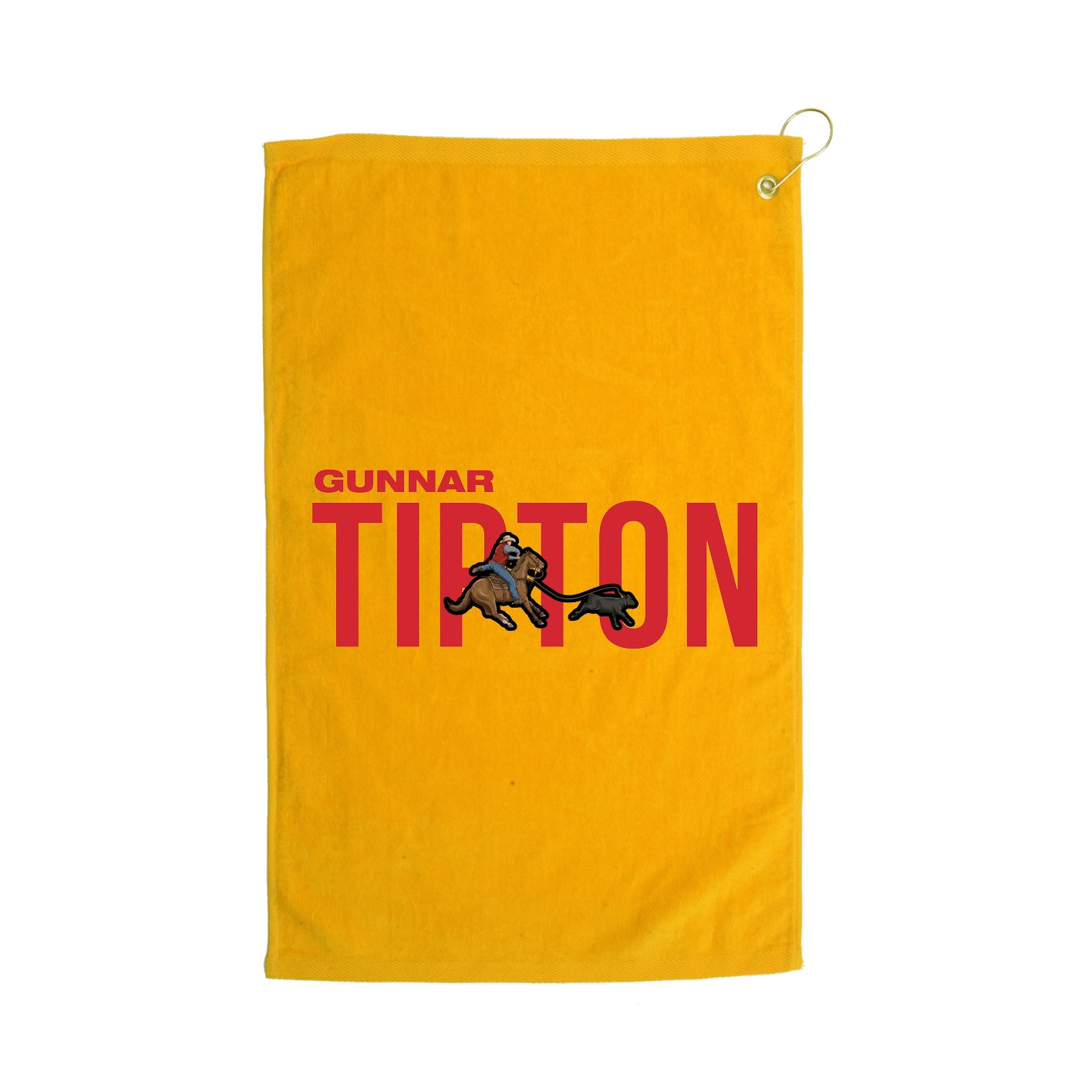 Golf Towel — Player Name in Gold