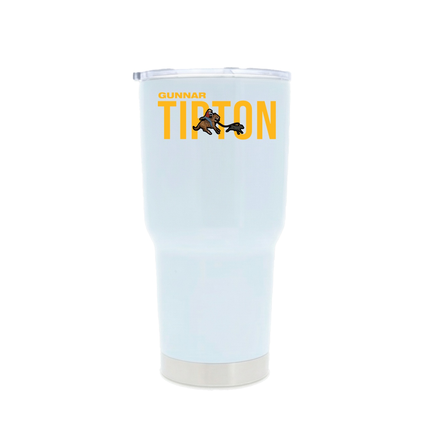 30oz Stainless Steel Tumbler — Player Name in White