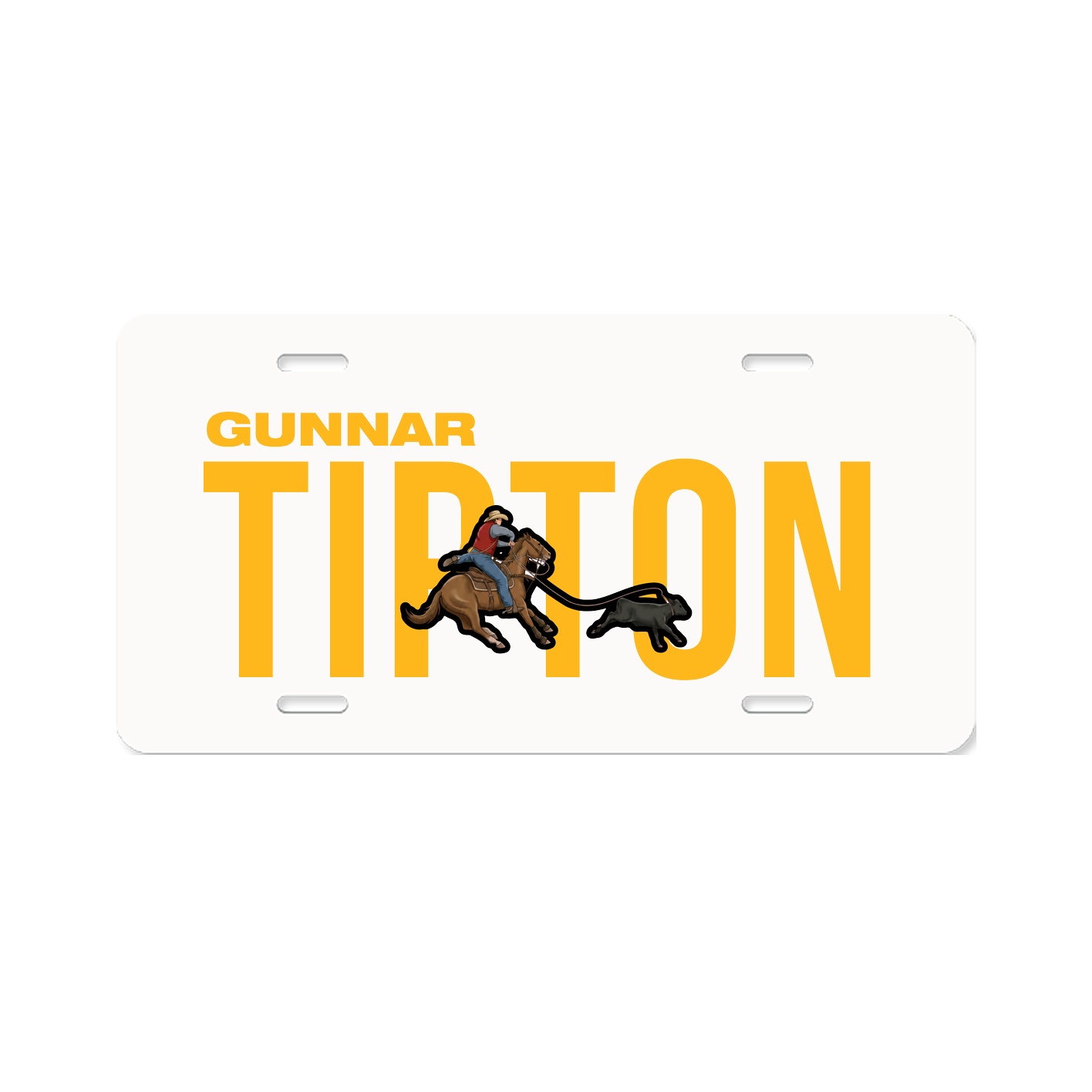 License Plate — Player Name in Classic