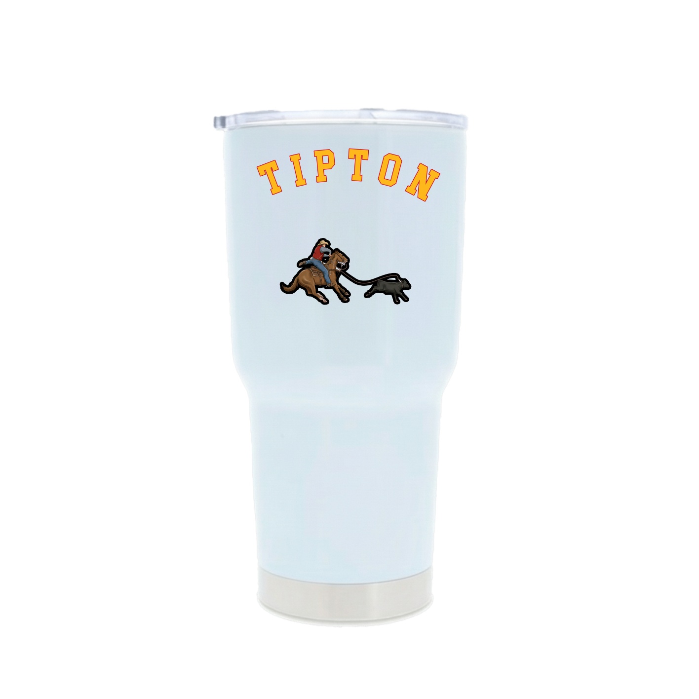 30oz Stainless Steel Tumbler — Shirsey Arch in White