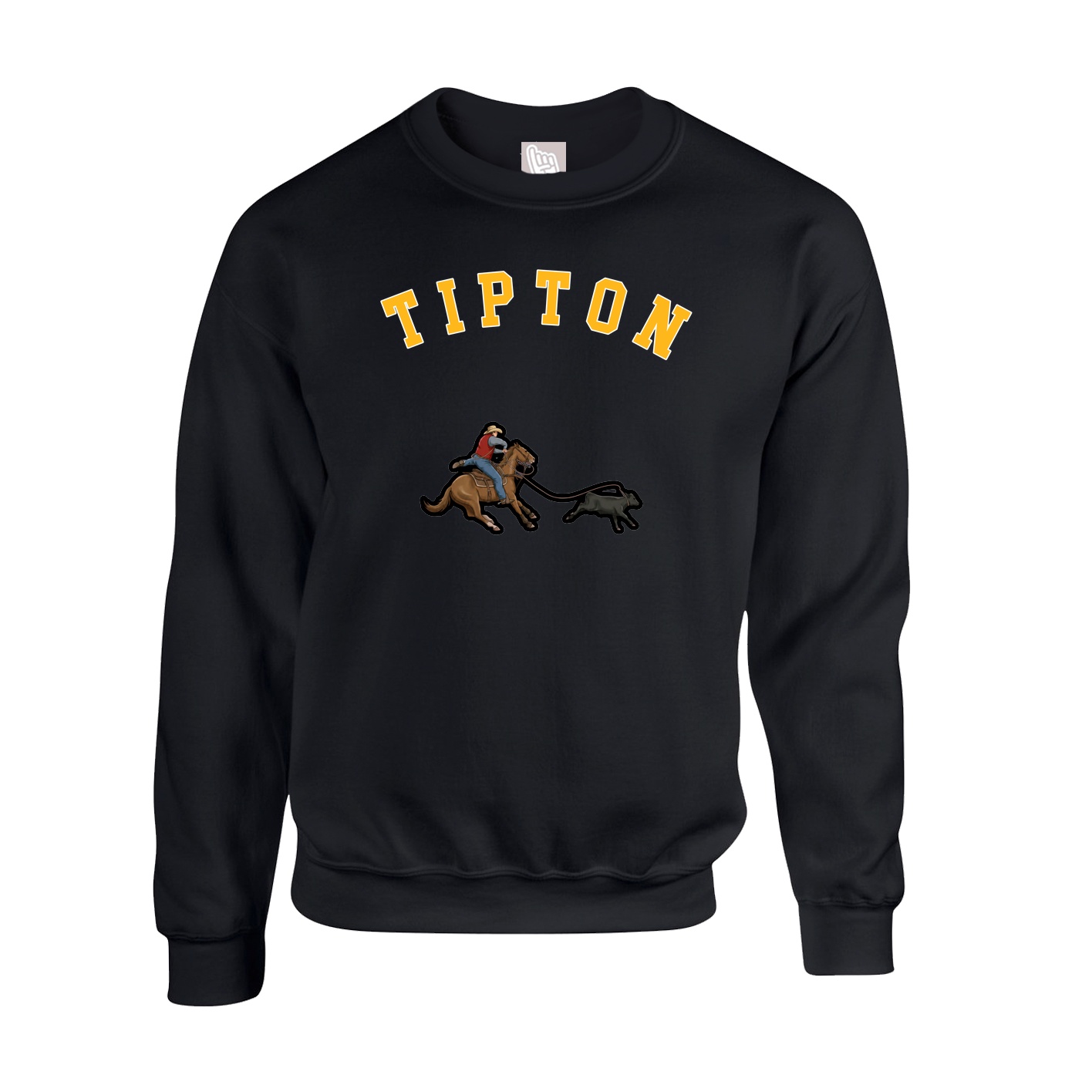 Fleece Crew — Shirsey Arch in Black