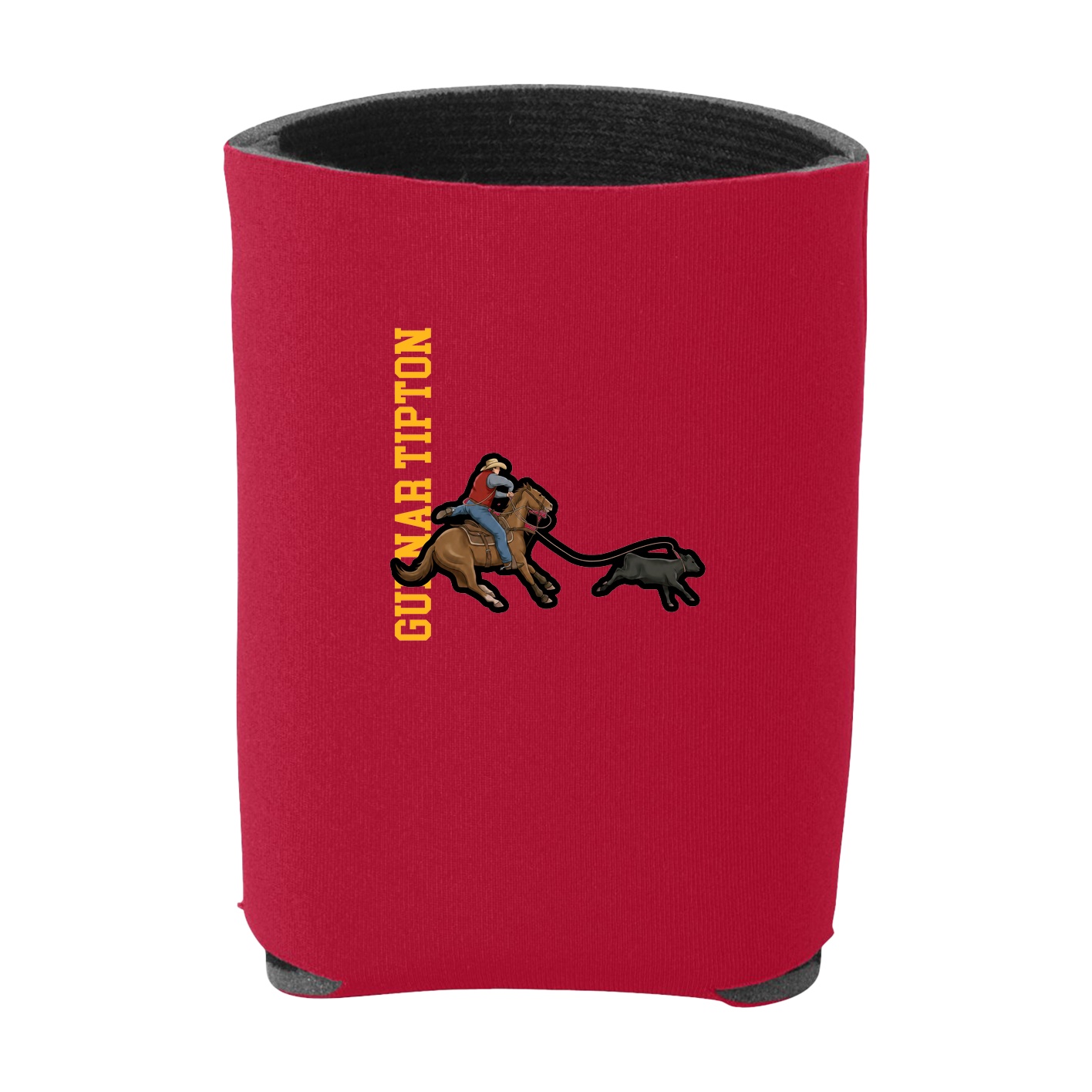 Can Holder — Name Vertical in Red