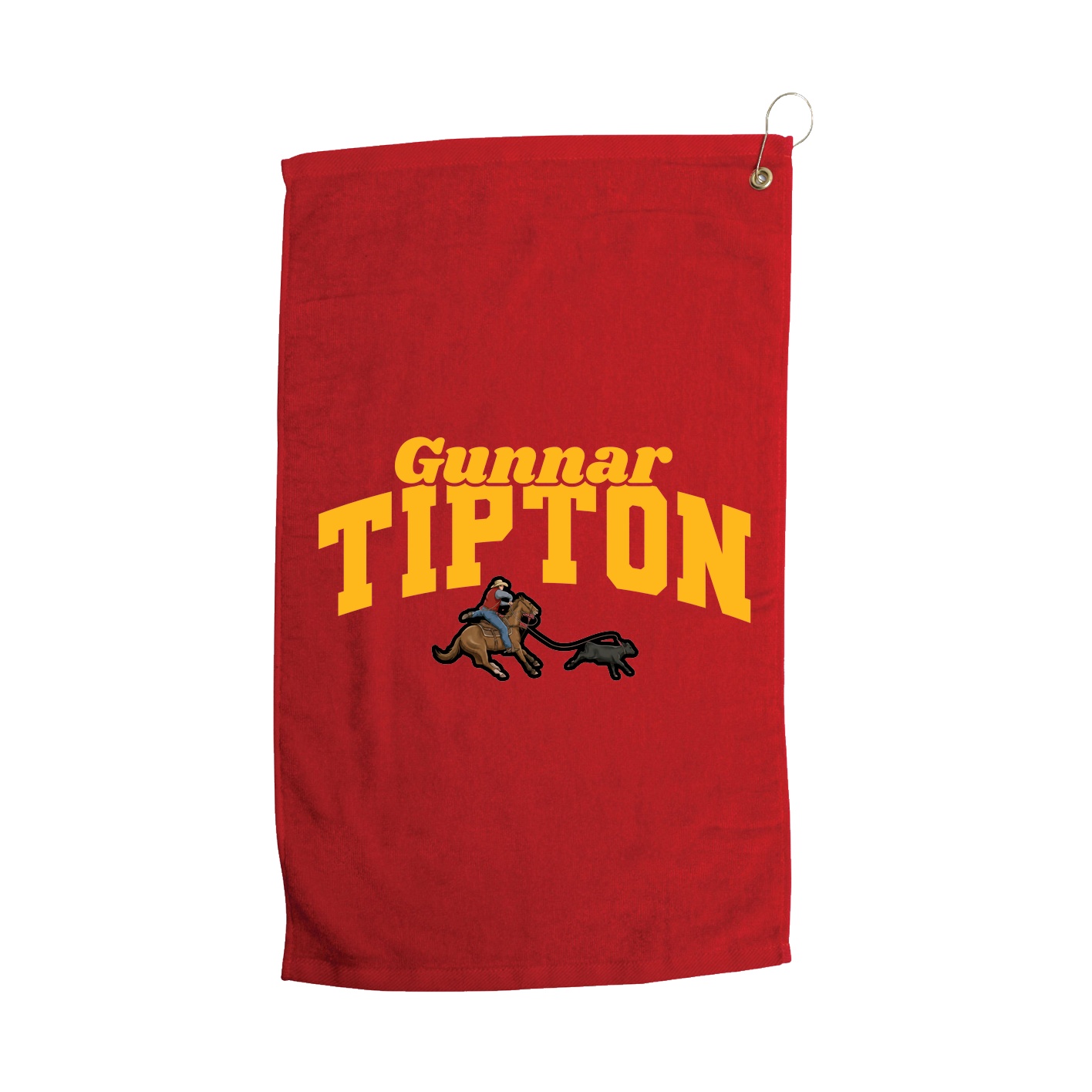 Golf Towel — Signature Arch in Red