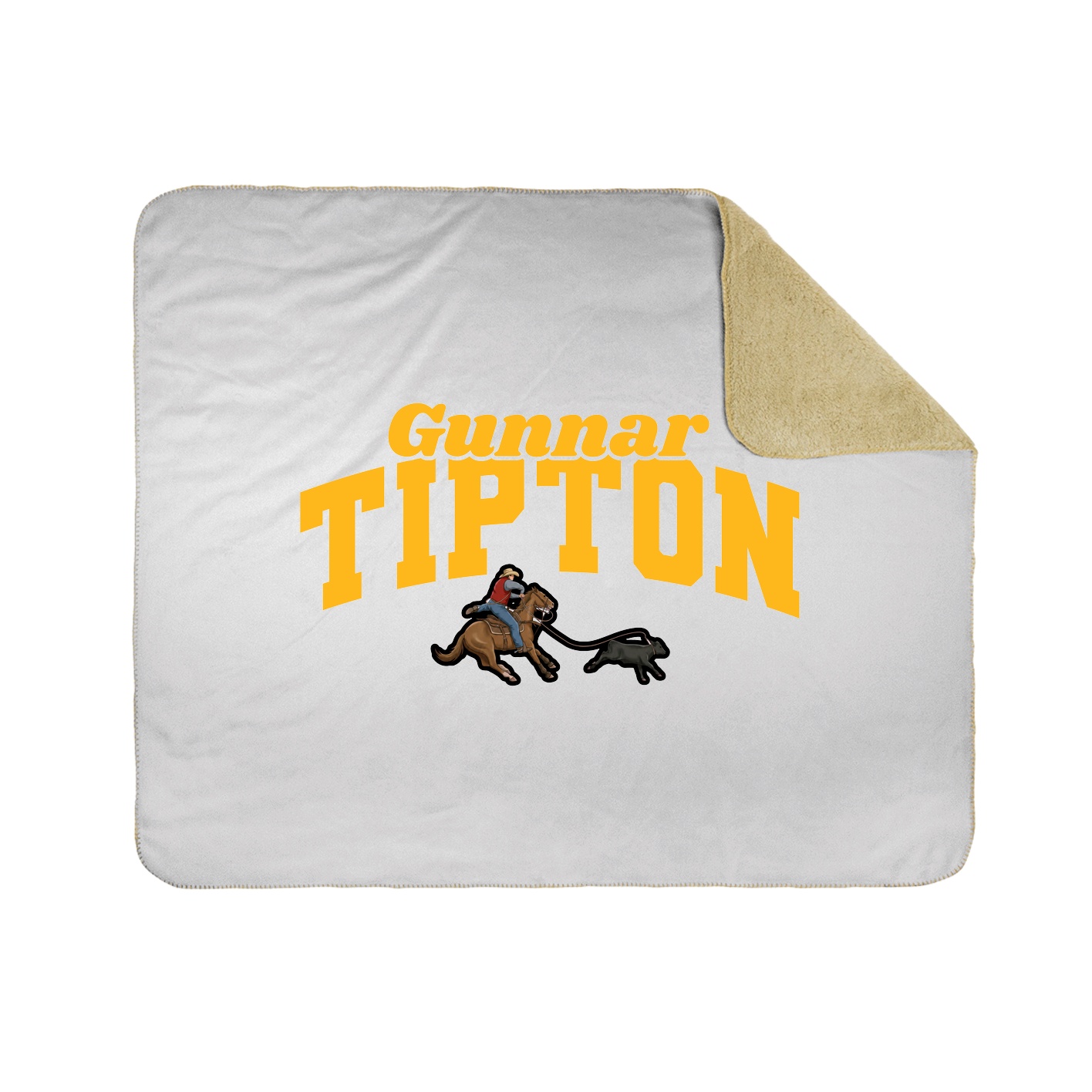 Throw Blanket — Signature Arch in White