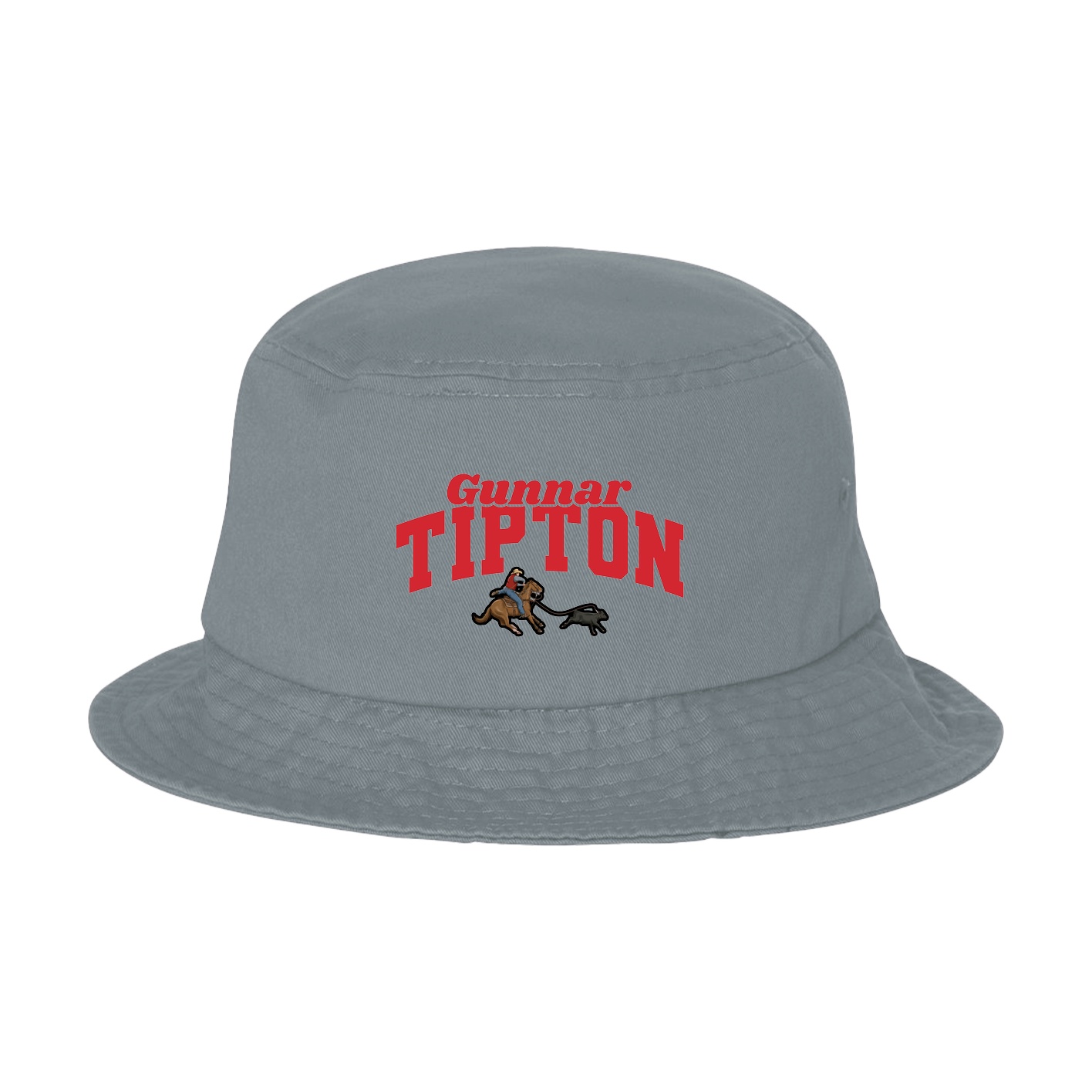 Bucket Cap — Signature Arch in Grey