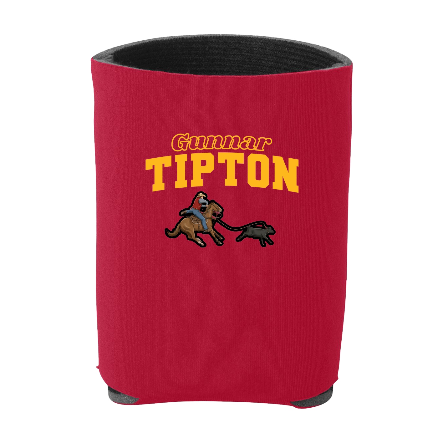 Can Holder — Name Arch in Red