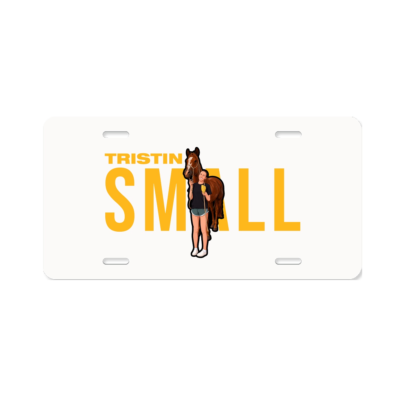 License Plate — Player Name in Classic