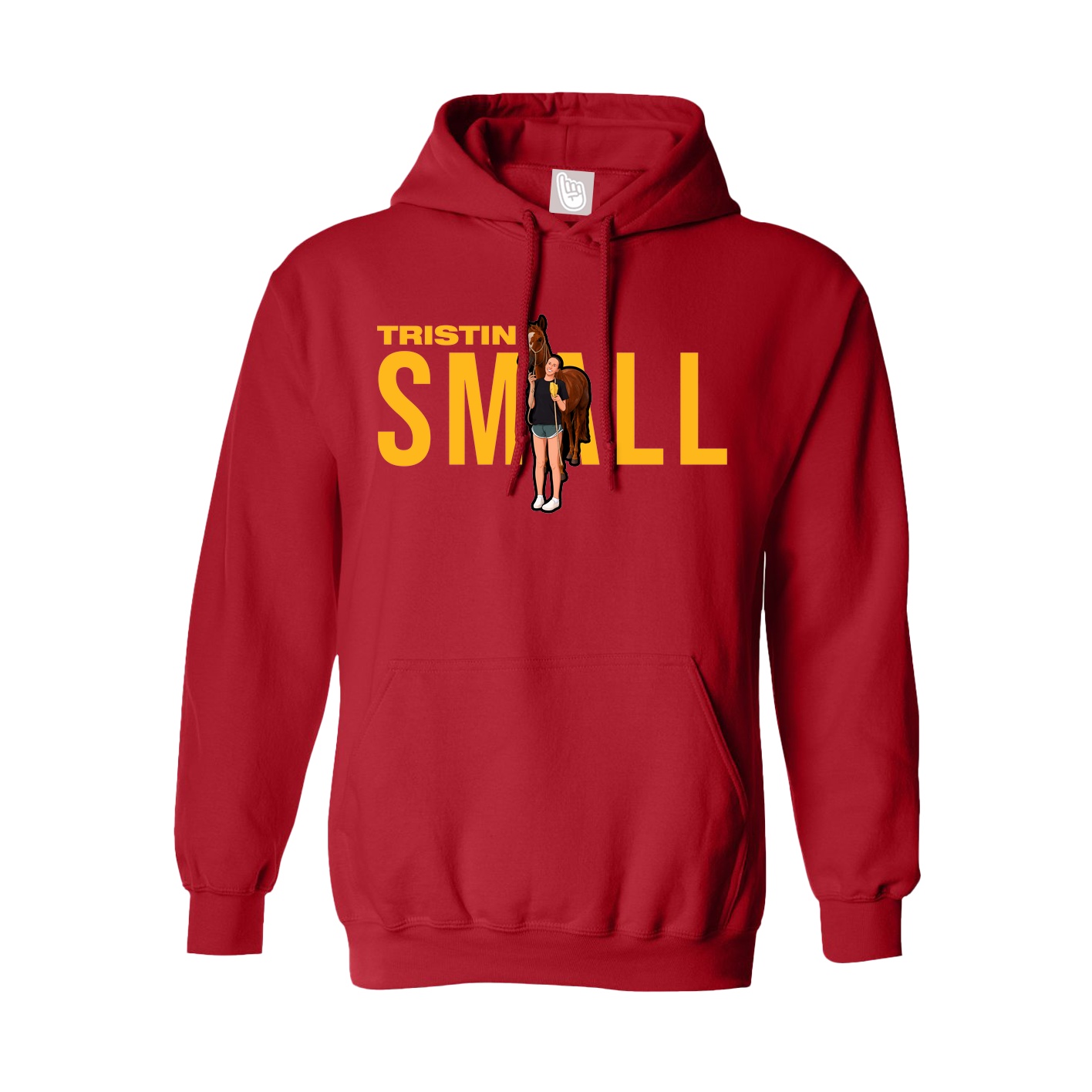 Hoodie — Player Name in Red