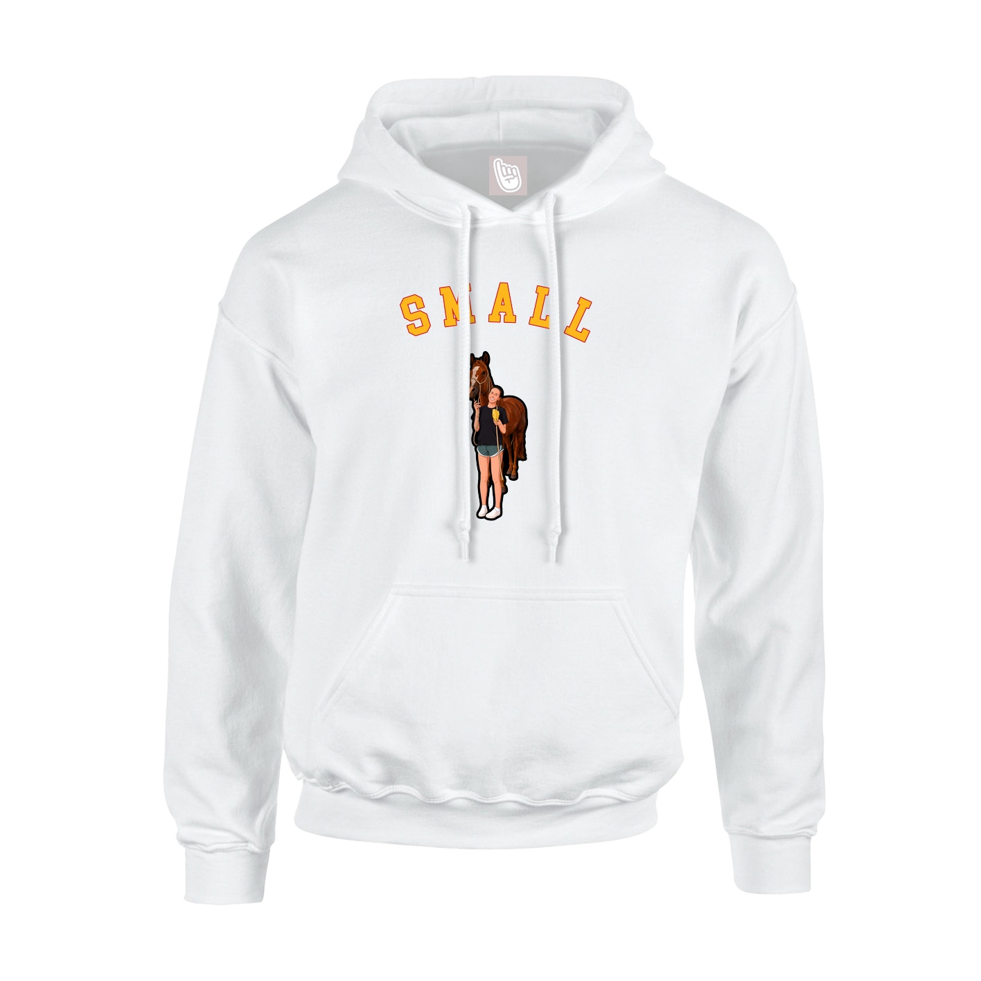 Youth Hoodie — Shirsey Arch in White