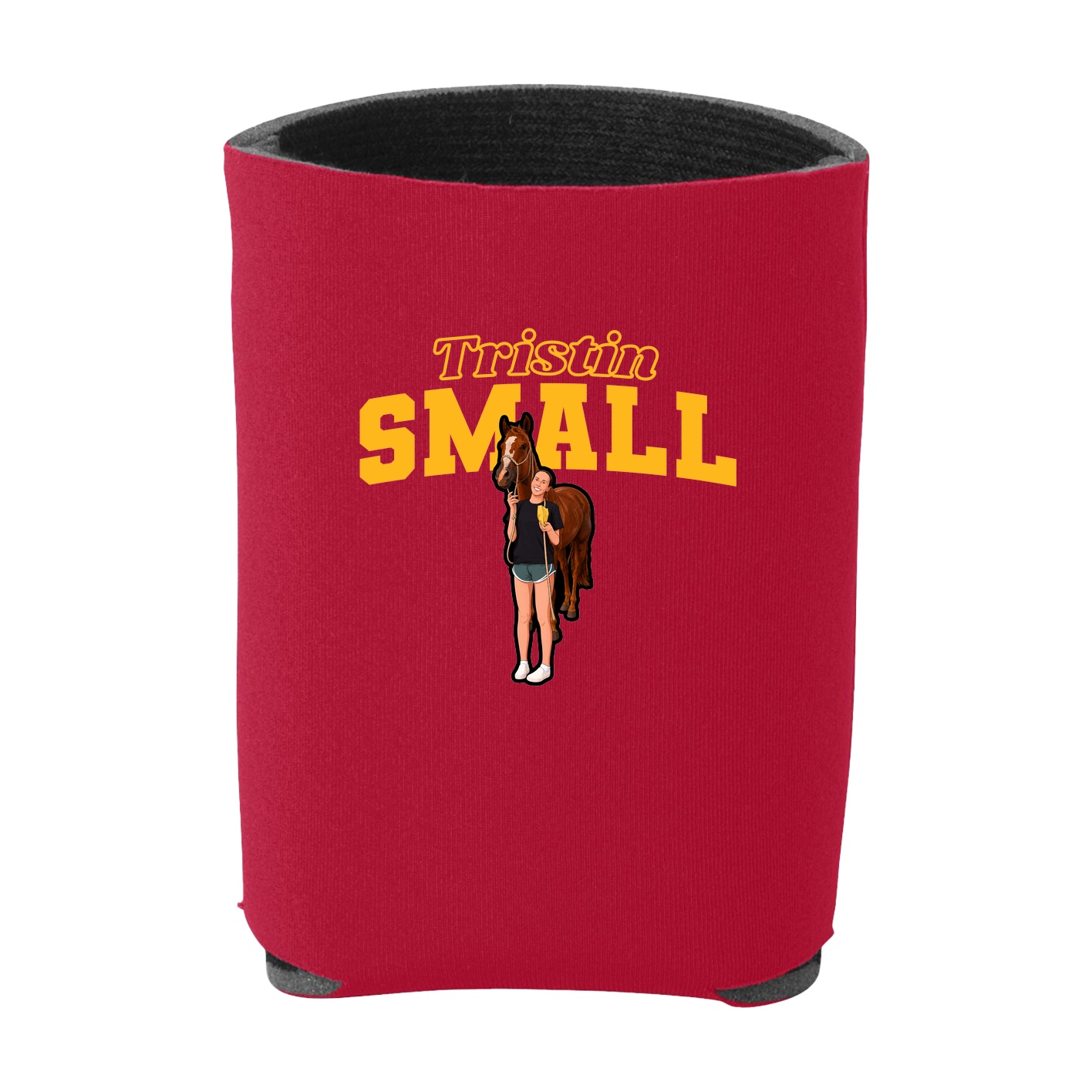 Can Holder — Name Arch in Red