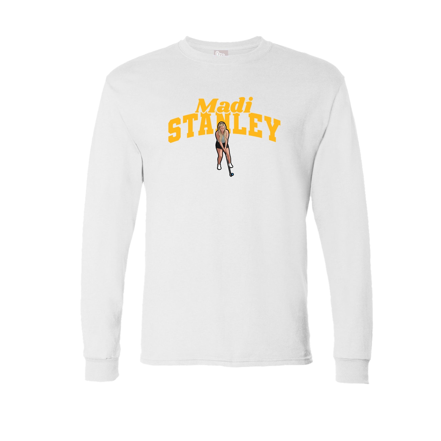 Long Sleeve Tee — Signature Arch in White