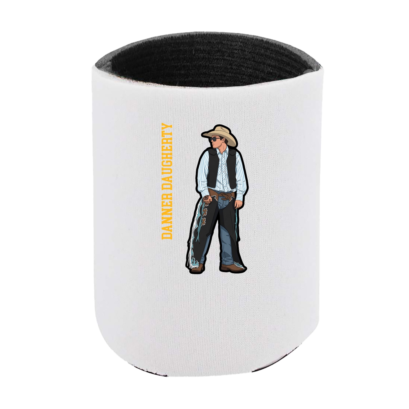 Can Holder — Name Vertical in White