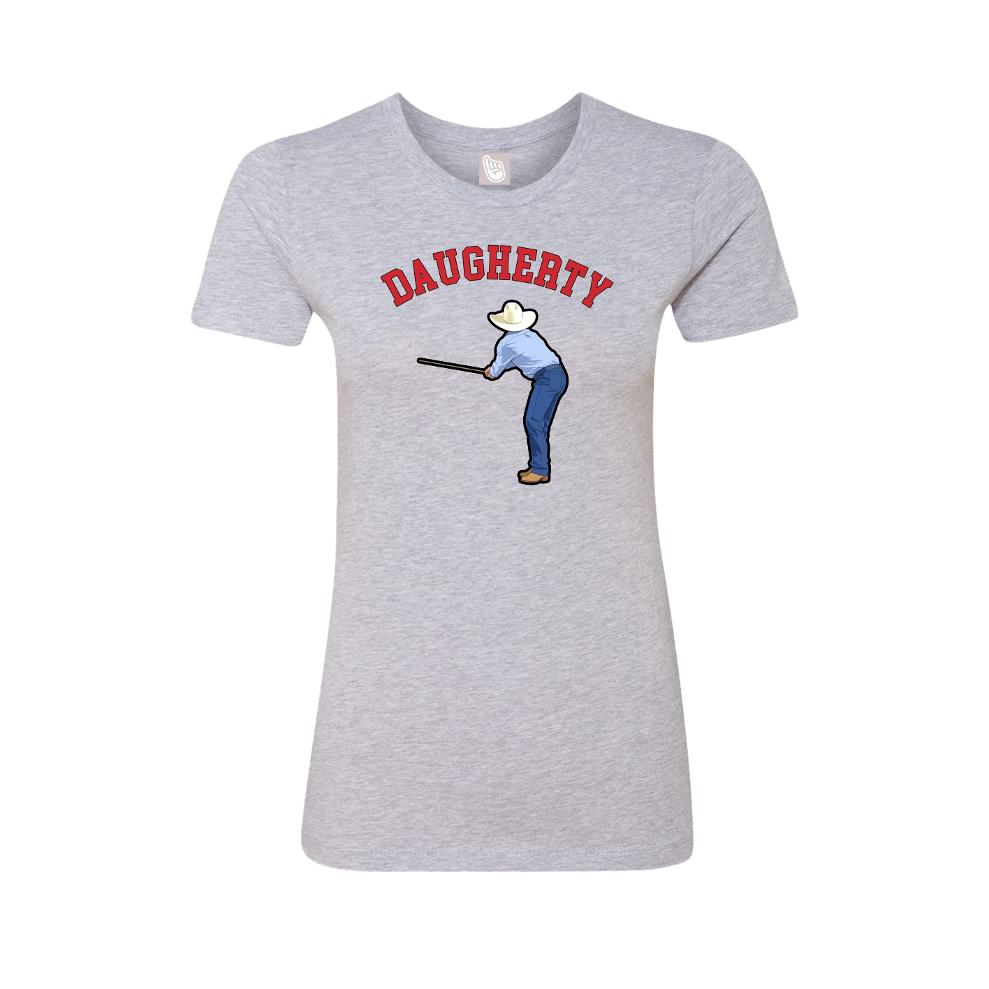 Fitted Women's Tee — Shirsey Arch in Grey