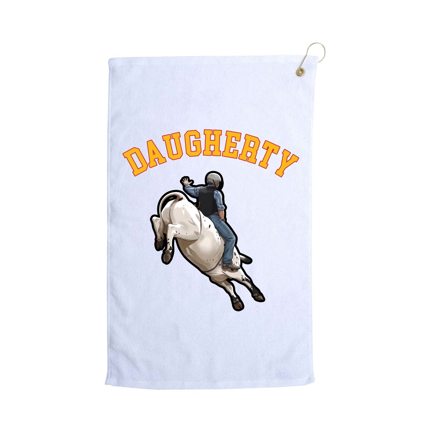 Golf Towel — Shirsey Arch in White