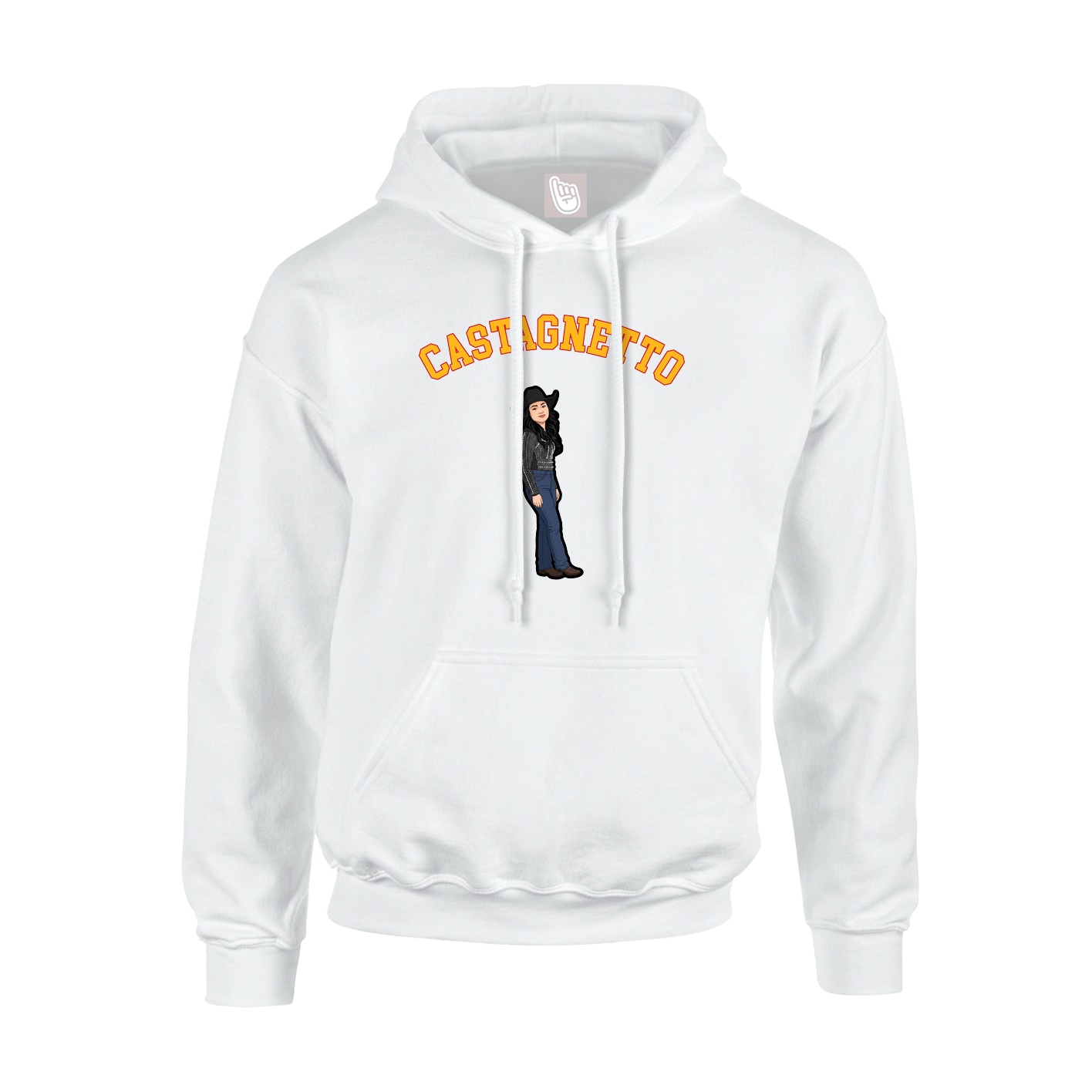 Hoodie — Shirsey Arch in White