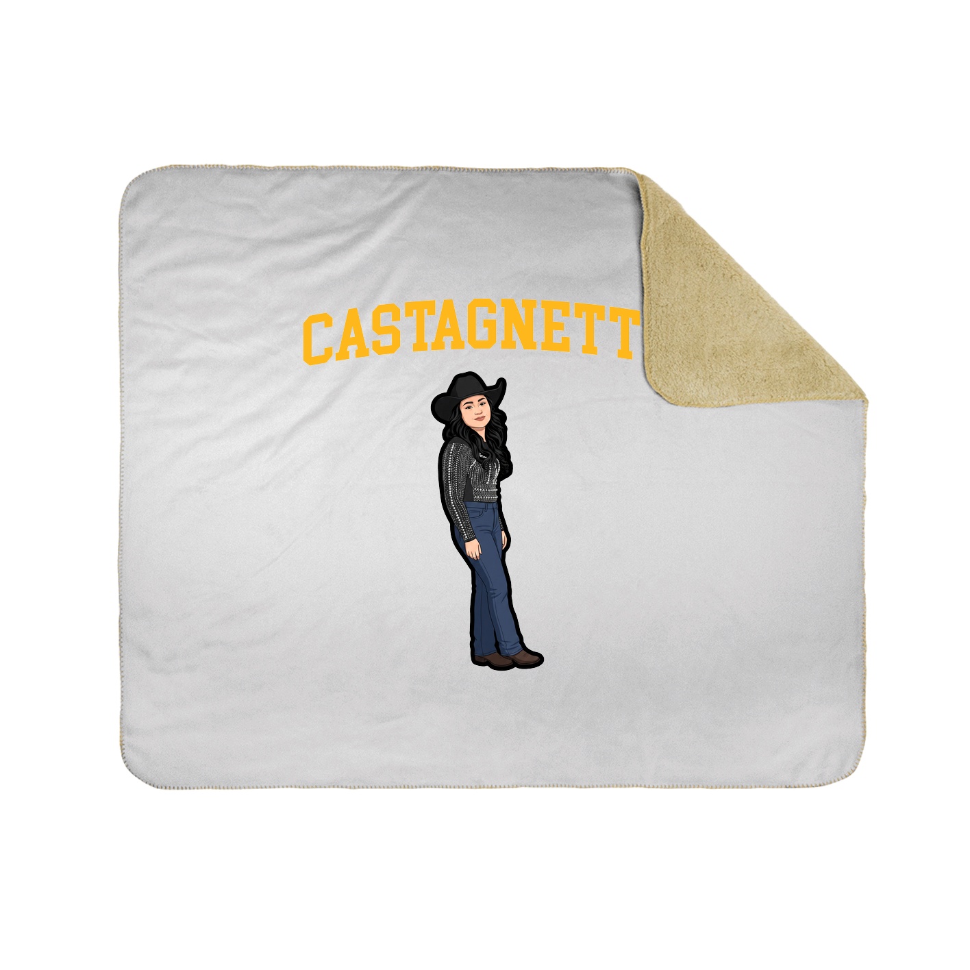 Throw Blanket — Shirsey in White