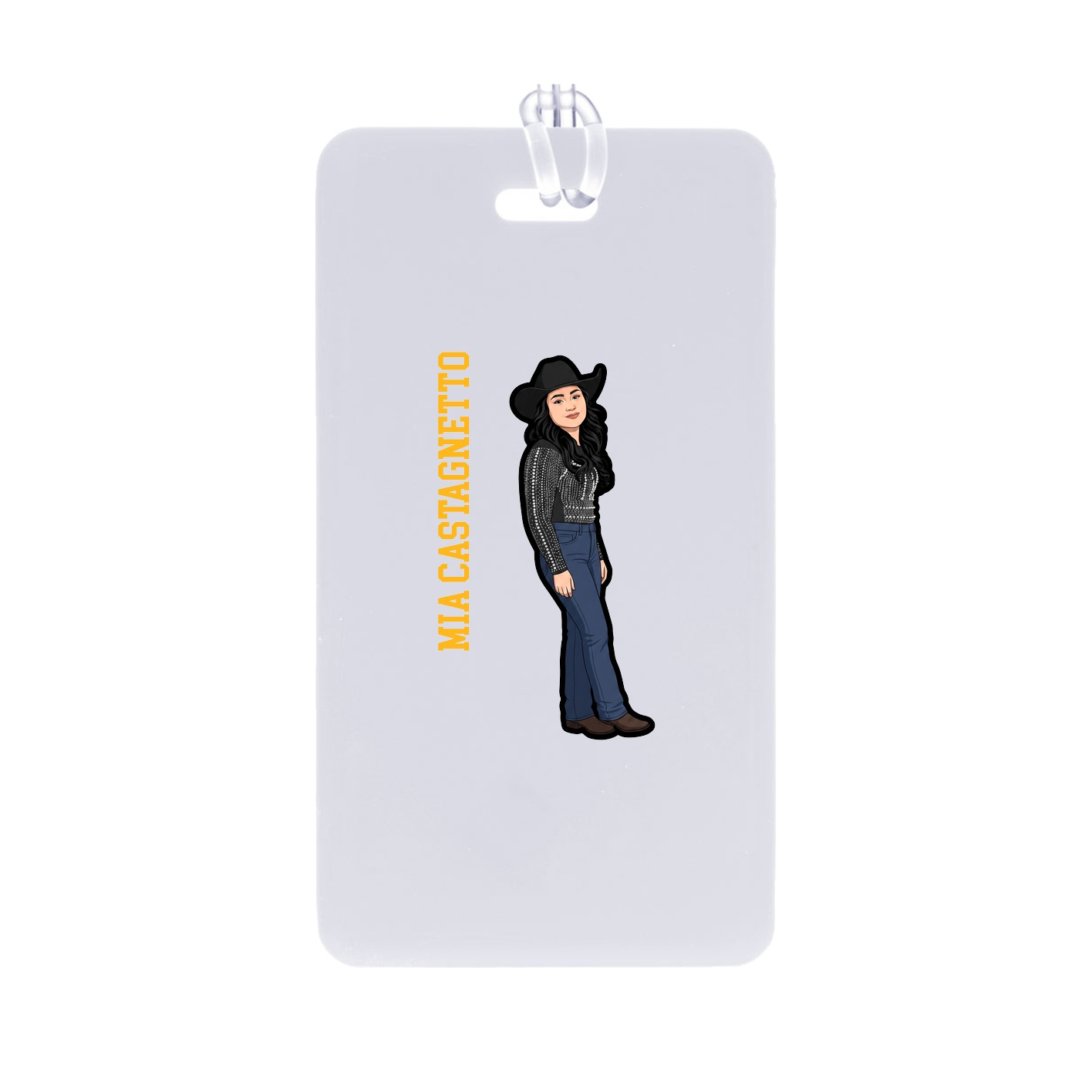 Bag Tag — Name Vertical in Classic